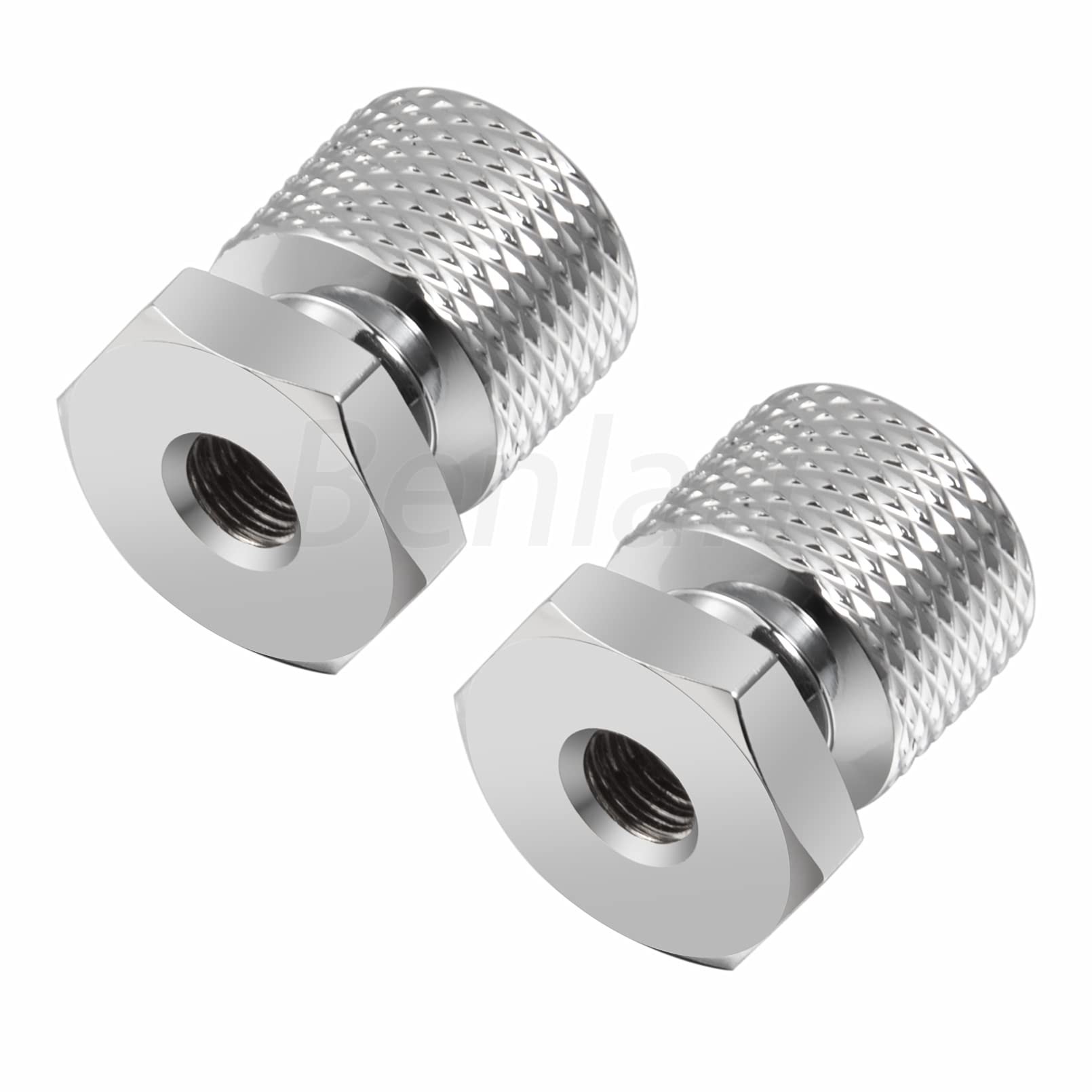 Benlari Chrome Solo Seat Mounting Nuts 1/4