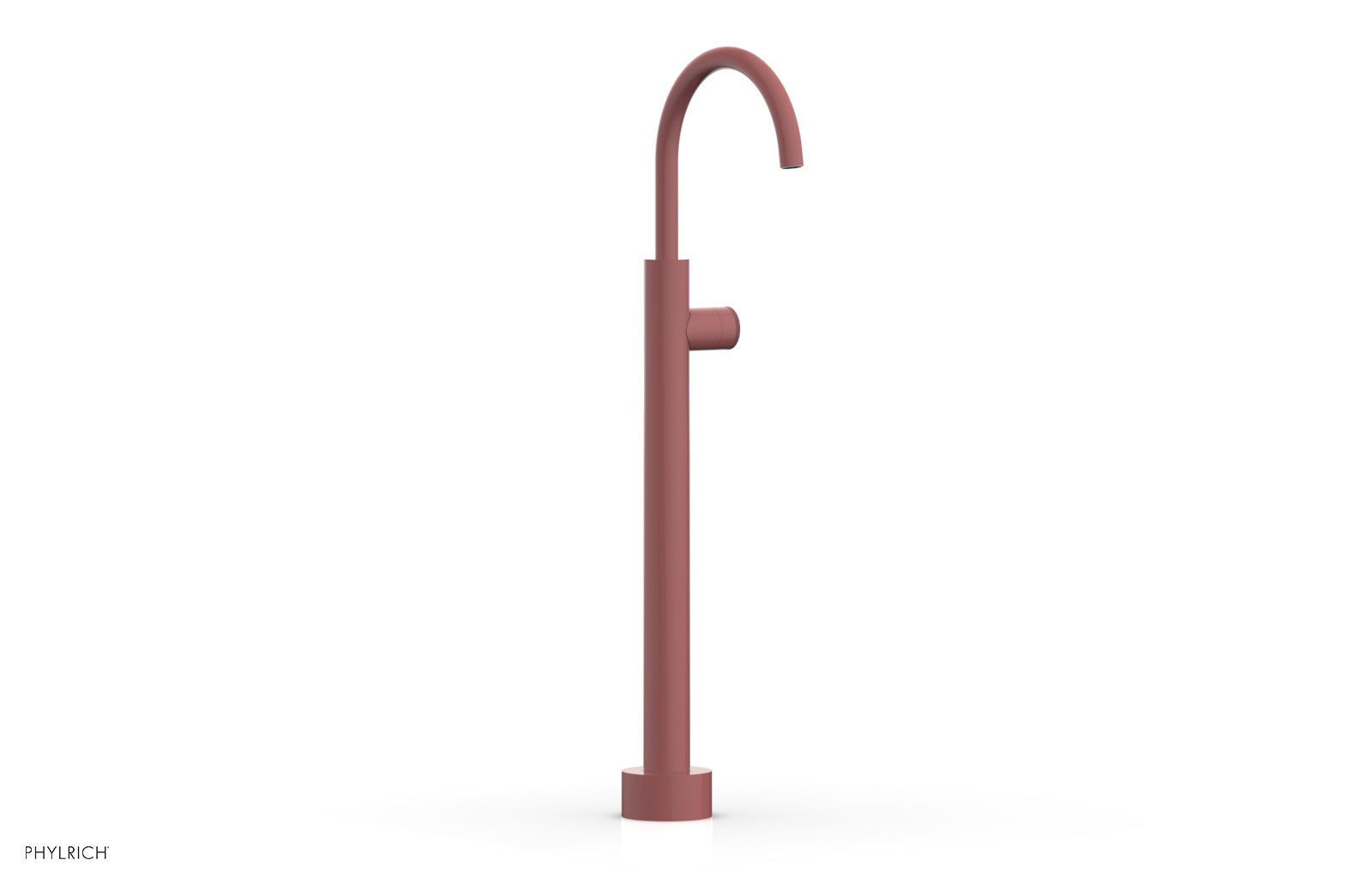 BASIC II Low Floor Mount Tub Filler with Knurled Handle - Model 230 44 04 - Perfect for Modern Bathroom Renovations and Spa-Like Shower Experiences