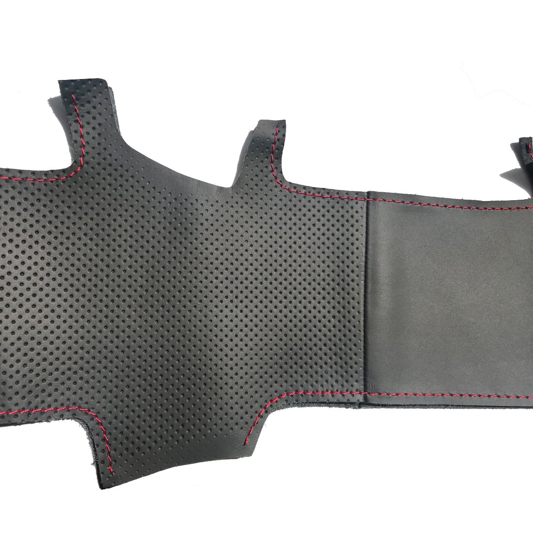 Premium Genuine Leather Steering Wheel Cover for Subaru Forester 2014-2016, XV Crosstrek 2013-2015, Legacy 2012-2014, Impreza 2012-2015, Outback 2012-2014 - Custom Fit, Anti-Slip Grip, Comfortable Driving Experience for Long Trips & Daily Commutes