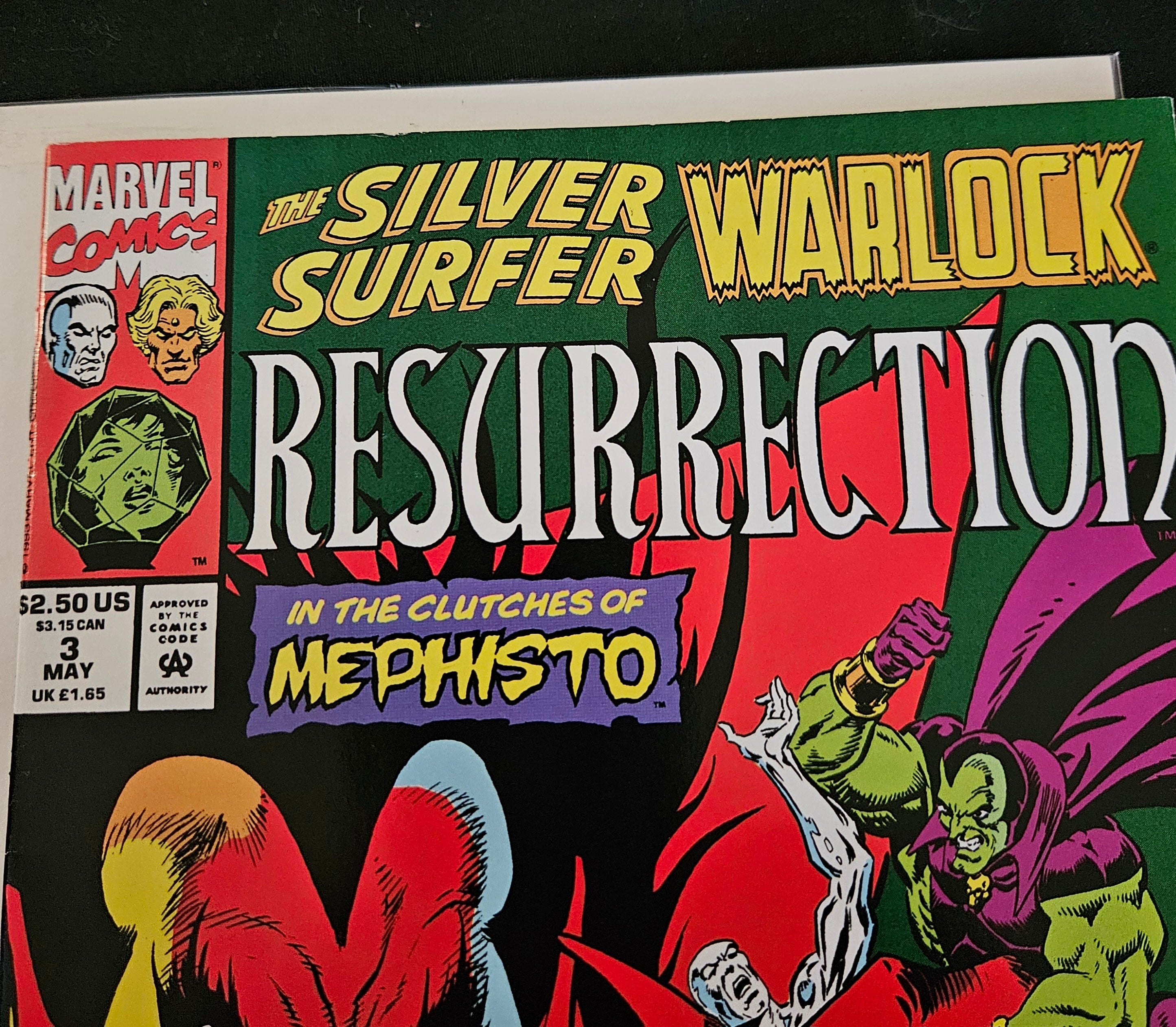 Marvel Comic Book The Silver Surfer/Warlock: Resurrection #3 (May 1993) - Starlin & Lim - Near Mint Condition - Collectible Superhero Comic - Perfect for Marvel Fans & Comic Collectors - Great Gift for Superhero Enthusiasts