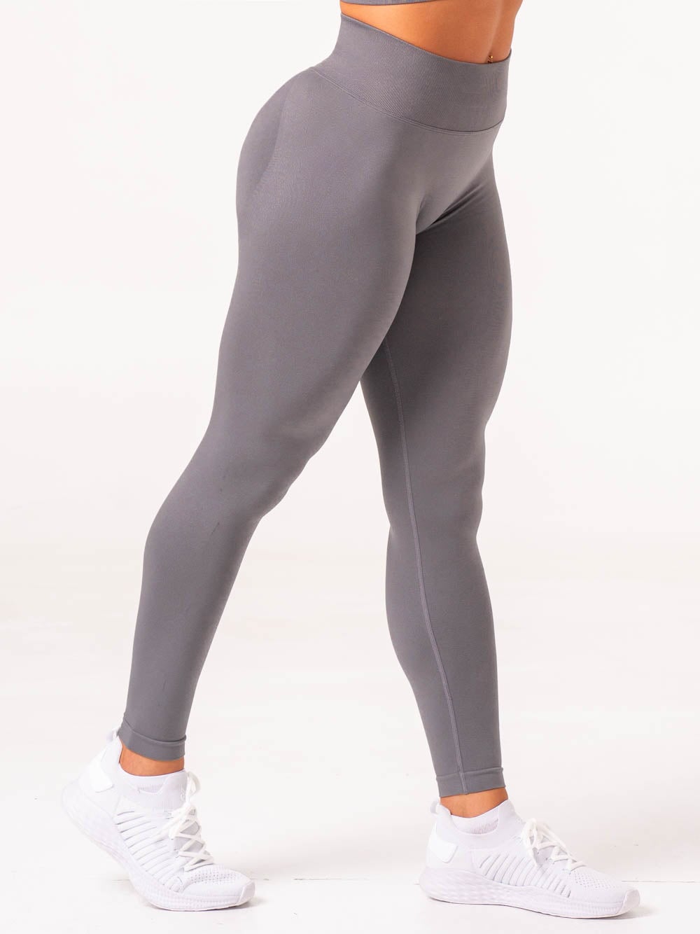 Lift Scrunch Leggings for Women - High Waisted Tummy Control Workout Leggings in Charcoal Gray | Yoga, Gym, Running & Lounge Wear