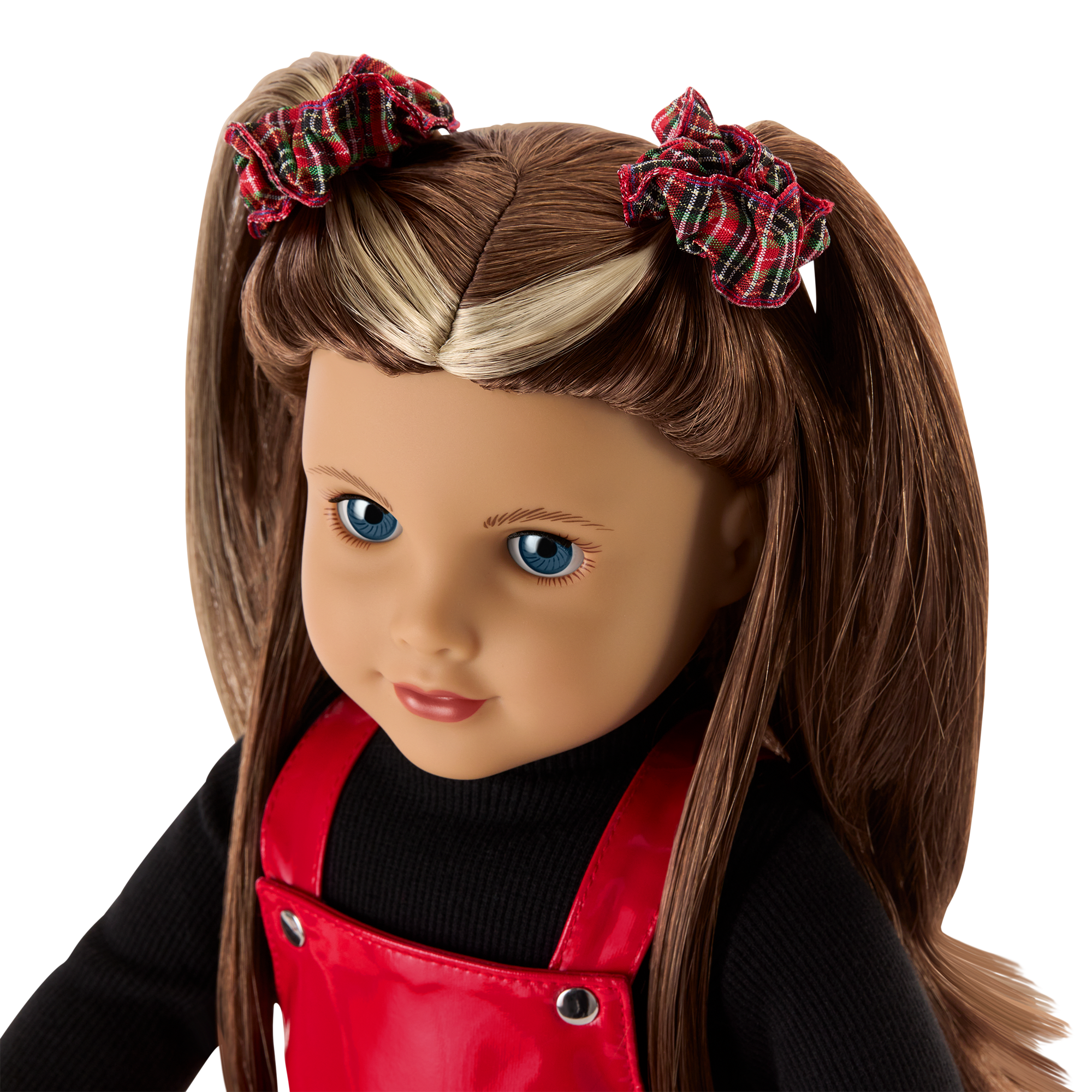 Nicki’s™ Red Vinyl Jumper Outfit for 18 Inch Dolls - Historical Character Costume for American Girl Dolls | Perfect for Dress-Up, Collecting & Photo Shoots