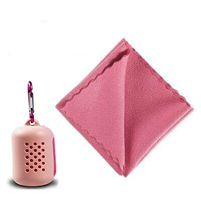 Herrdan Quick-Dry Microfiber Towel - Portable Folding Sports Towel for Gym, Running, Travel & Outdoor Activities - Super Absorbent, Lightweight & Compact Sweat Towel with Cooling Ice Feel
