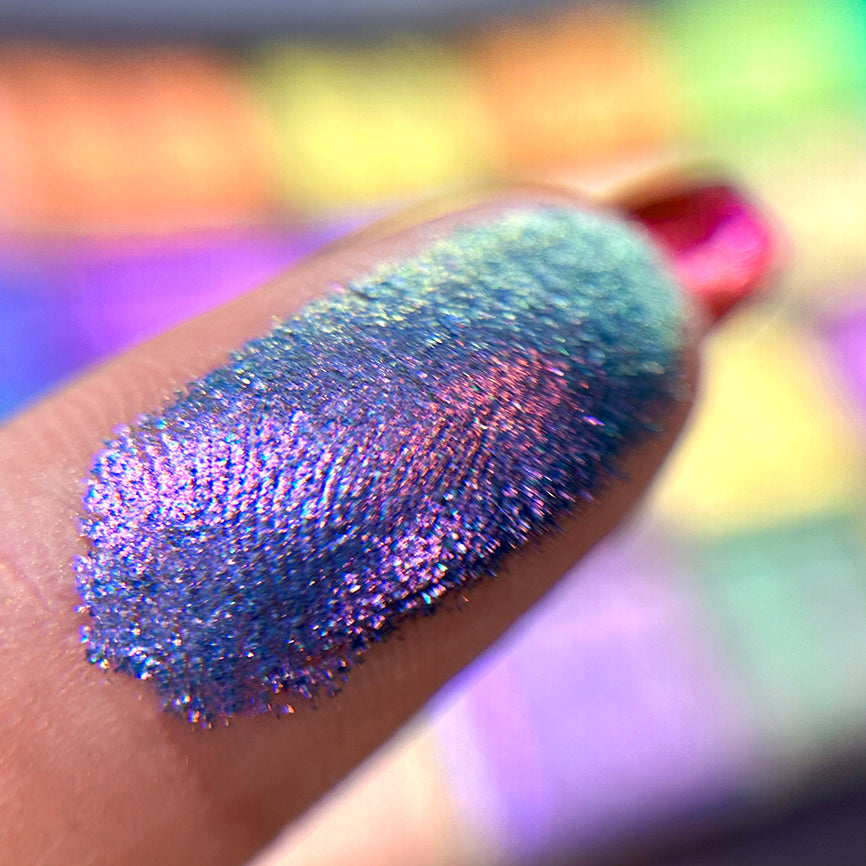 Dynasty Glitter Vibrant Multichrome Eyeshadow Palette - Long Lasting Pigmented Makeup for Party, Night Out & Special Occasions