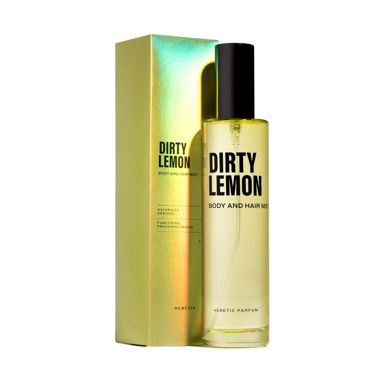 Organic Dirty Lemon Body & Hair Mist - Refreshing Hydrating Spray for Dry Skin & Frizzy Hair | Perfect for Gym, Travel & Everyday Use