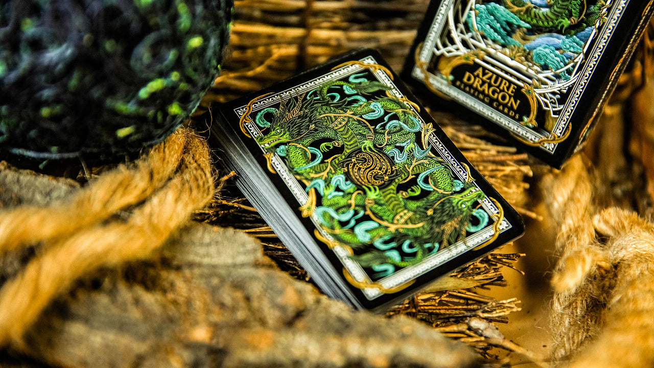 Premium Azure Dragon Playing Cards - Elegant Dragon-Themed Deck for Poker, Magic Tricks & Collectors | Perfect for Card Games, Gifts & Collectibles