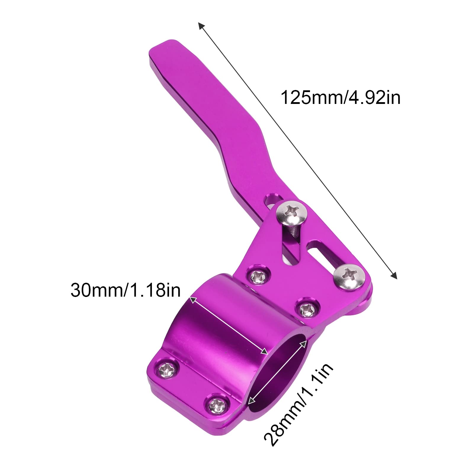 28mm Steering Wheel Rod Extension Kit - Heat Resistant Aluminum Alloy Adjustable Turn Lever Extender for Car Racing & Drifting (Purple) - Perfect for Performance Driving & Vehicle Customization