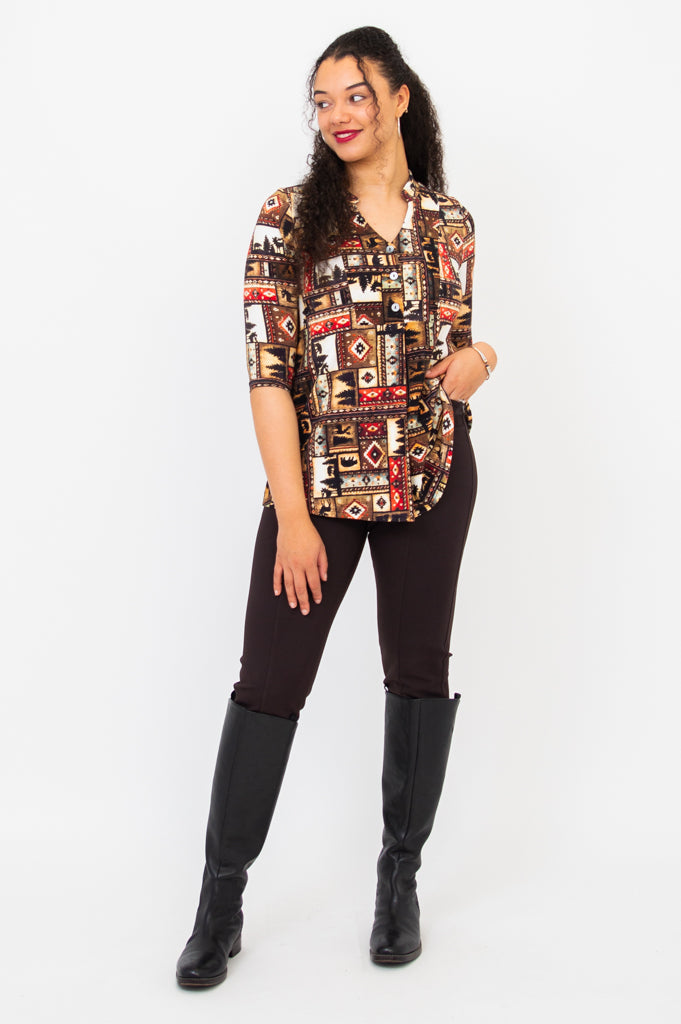 Edwina Top - Soft Bamboo Women's Blouse in Arizona Style | Perfect for Casual Outings & Summer Vacations