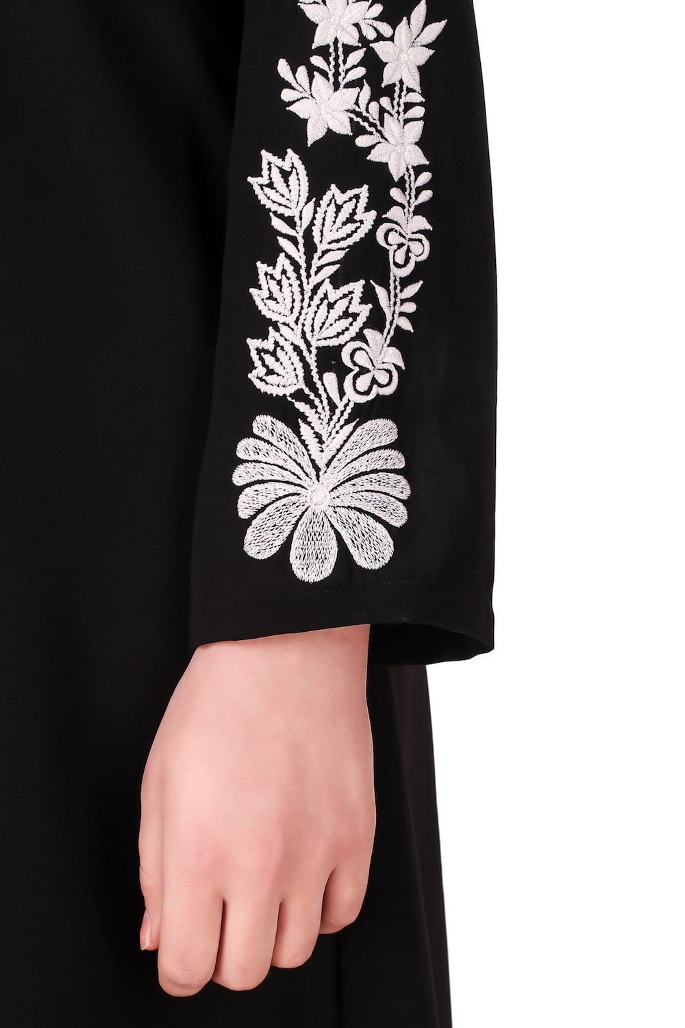 Floral Embellished Sleeve Anarkali Tunic for Women - Elegant Indian Ethnic Wear for Parties, Weddings & Festive Occasions