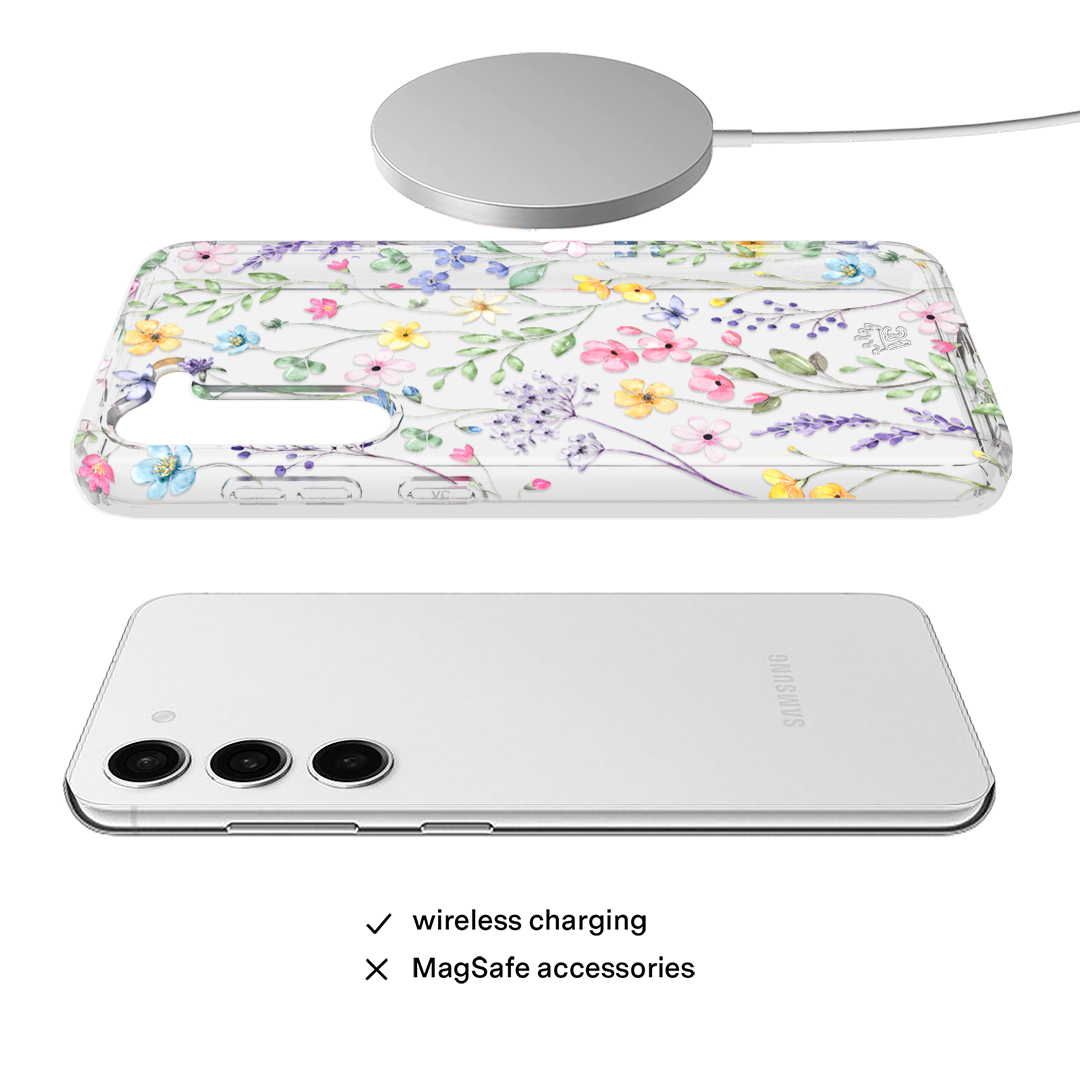 Enchanted Floral Samsung Phone Case - Elegant Flower Design Protective Cover for Samsung Galaxy S21/S20/Note 20 - Perfect for Daily Use, Travel & Gift Giving