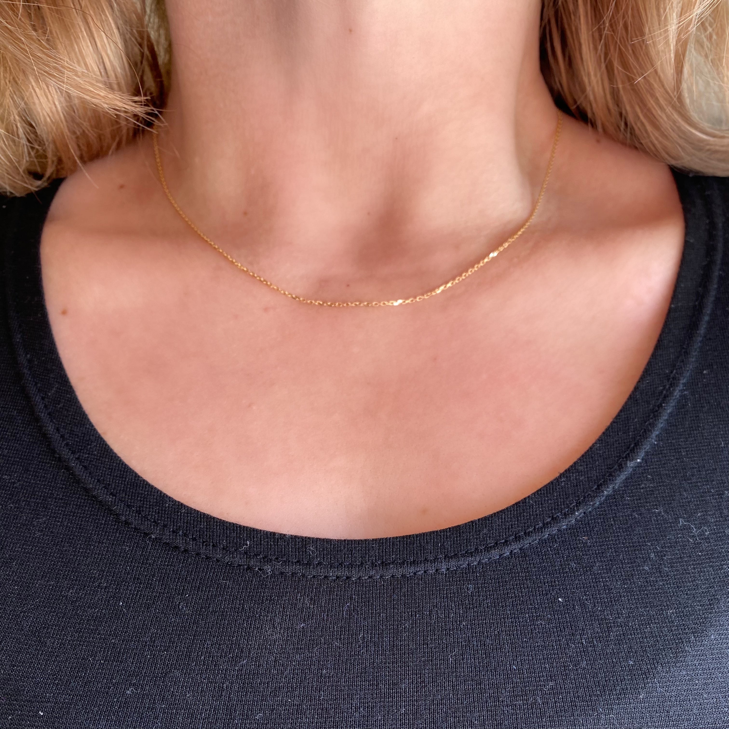 18K Solid Gold Link Chain Necklace for Women & Men - Elegant & Durable Jewelry for Everyday Wear, Gifts & Special Occasions