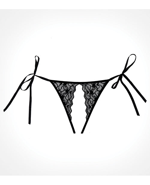 Adore Lolita Black Panties - One Size Fits All - Gothic Lingerie for Cosplay, Roleplay & Special Occasions