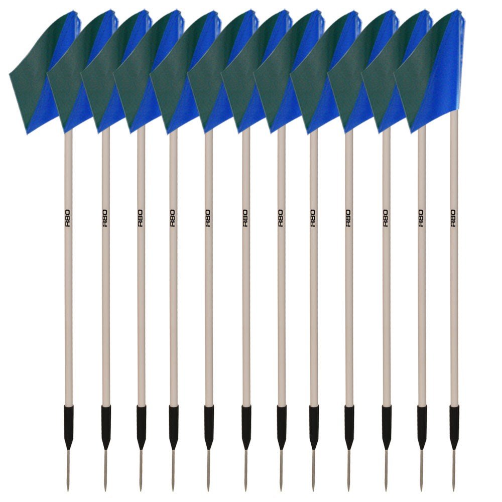 Premium Sideline Pole with Custom Club Colors Flag Sets - Perfect for Football, Soccer, and Sports Team Fan Support