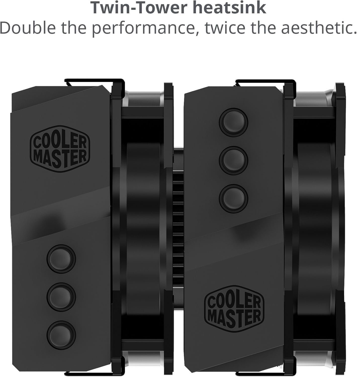 Cooler Master MA620P Dual Tower CPU Air Cooler - High Performance Cooling for Gaming PC, Workstation & Overclocking