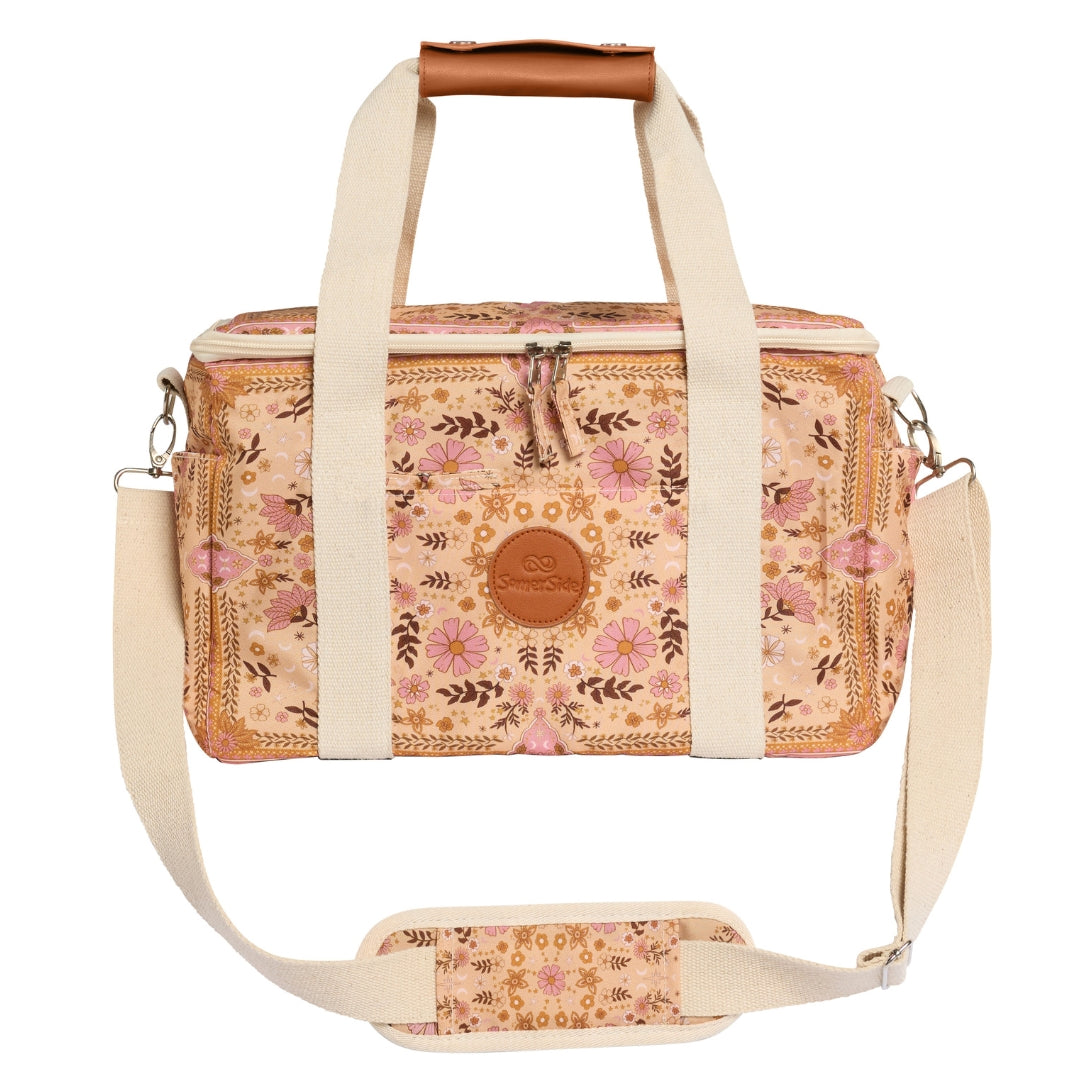 Boho Style Insulated Cooler Bag for Beach Picnics, Camping & Outdoor Adventures - Lightweight & Leakproof