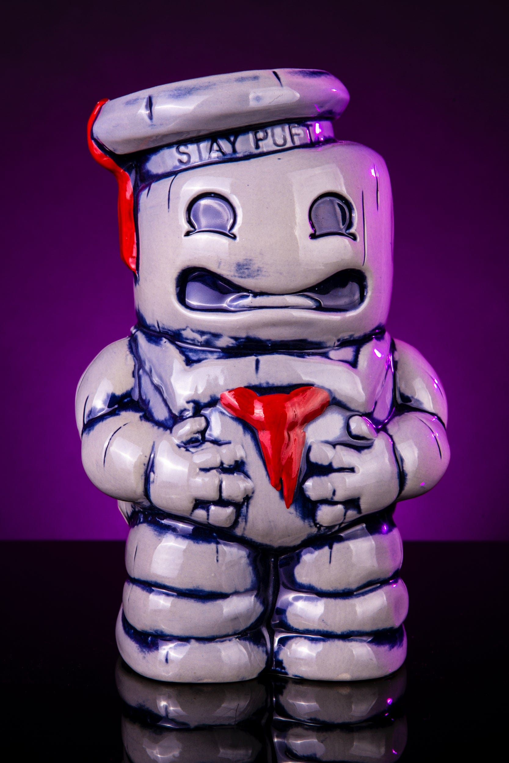 Ghostbusters Stay Puft Marshmallow Man Tiki Mug - Collectible Ceramic Cup for Movie Fans, Halloween Parties & Themed Decor