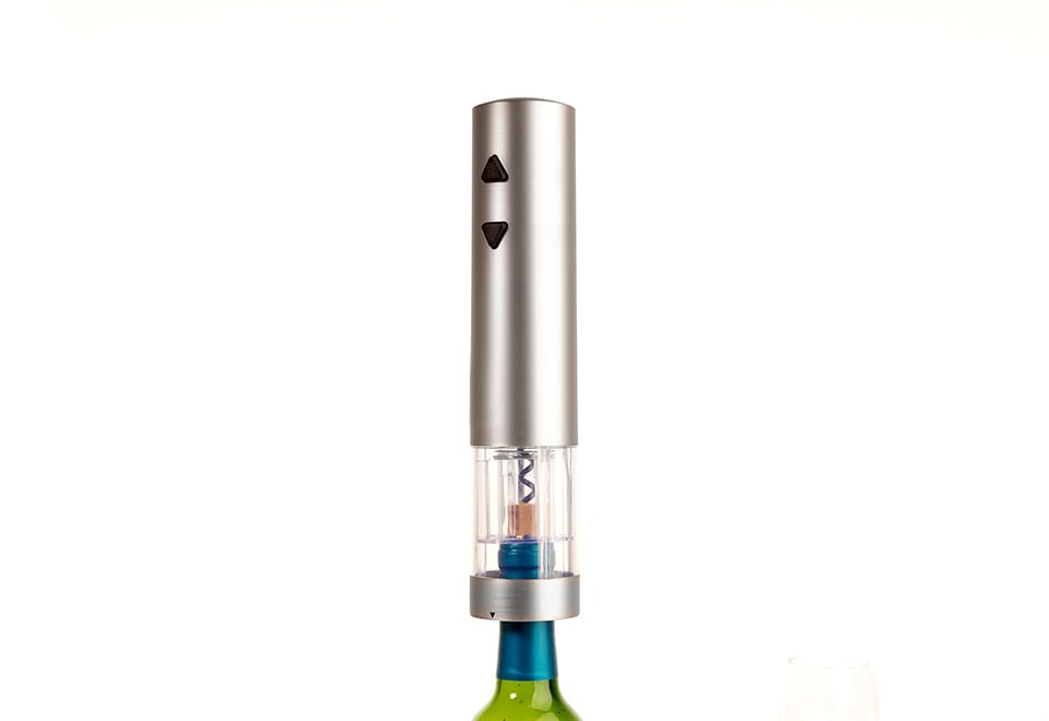 Premium Rechargeable Electric Wine Opener with Built-in Foil Cutter - Cordless Automatic Corkscrew for Easy Wine Bottle Opening - Perfect for Home, Parties & Gifts