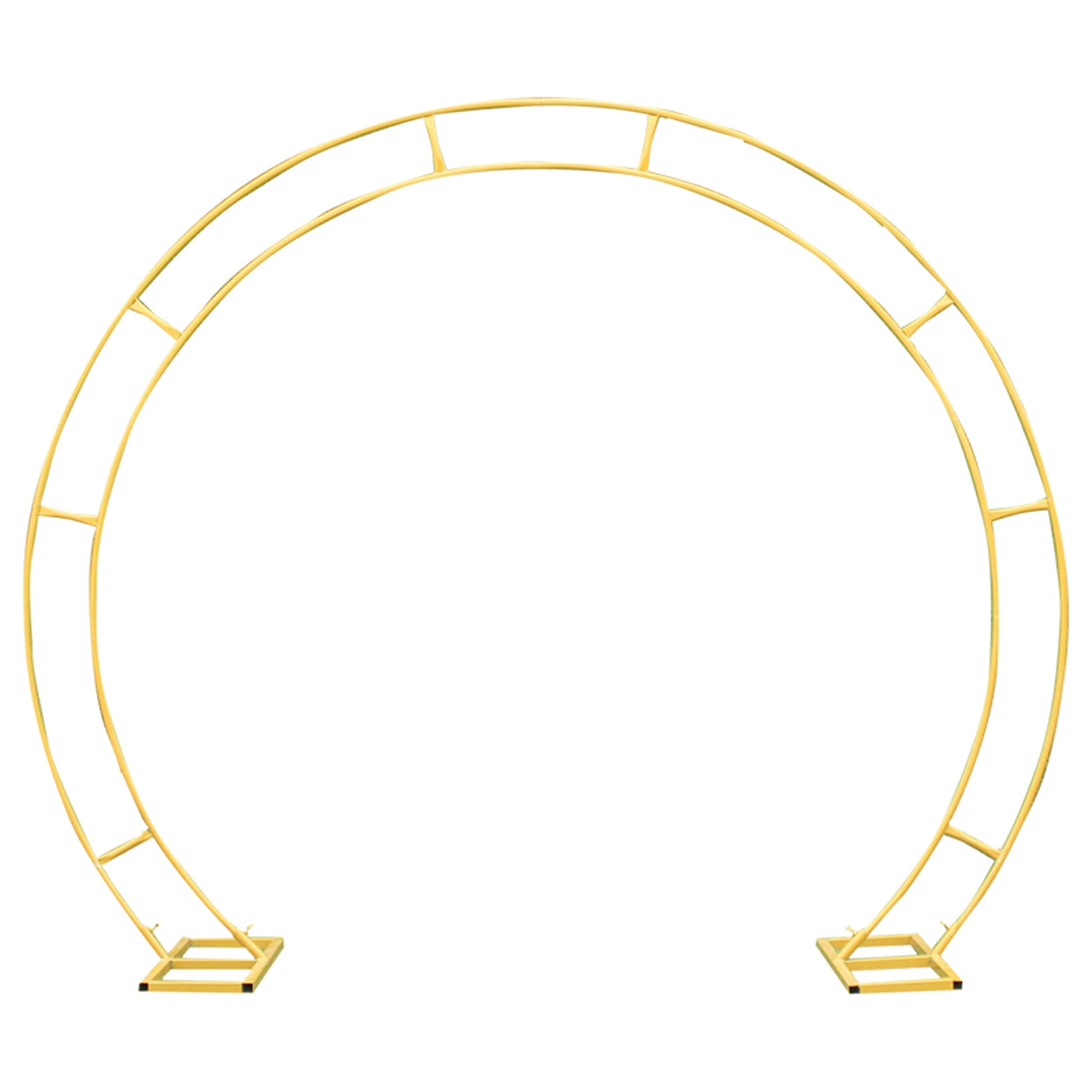 YTIG Round Metal Garden Arch - Climbing Plant Support & Wedding Arbor for Indoor/Outdoor Decor - Perfect for Weddings, Parties, and Floral Displays