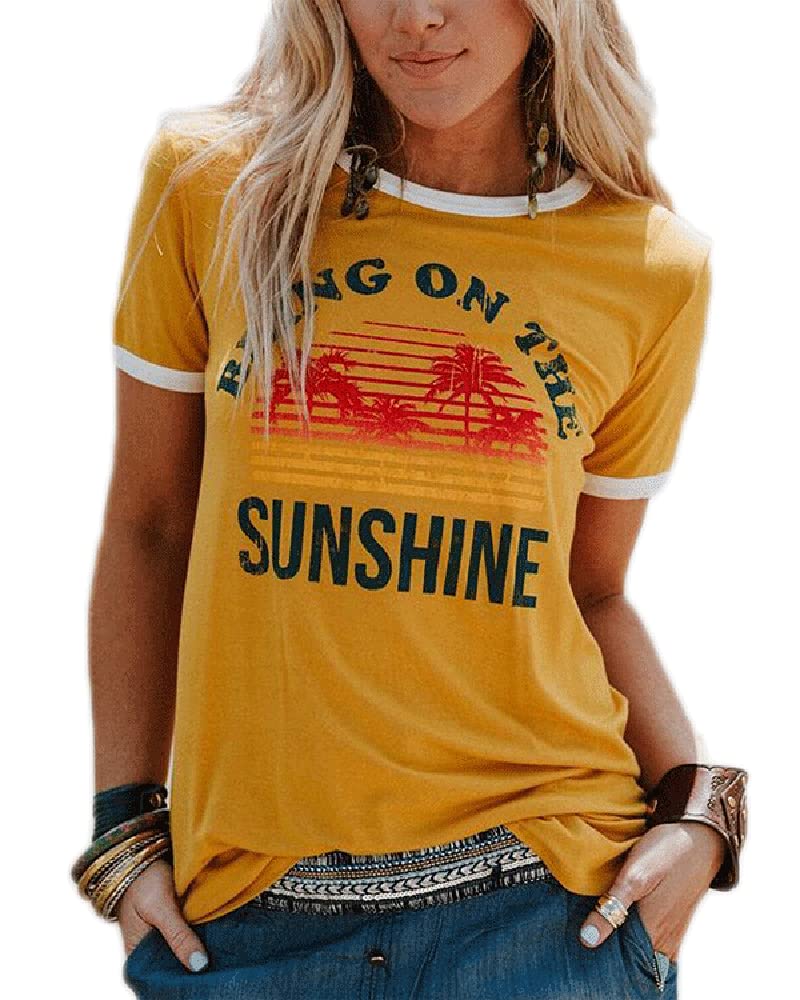 Vintage Graphic T-Shirts for Women - 100% Cotton Short Sleeve Casual Tops | Perfect for Everyday Wear, Weekend Outfits & Summer Fashion