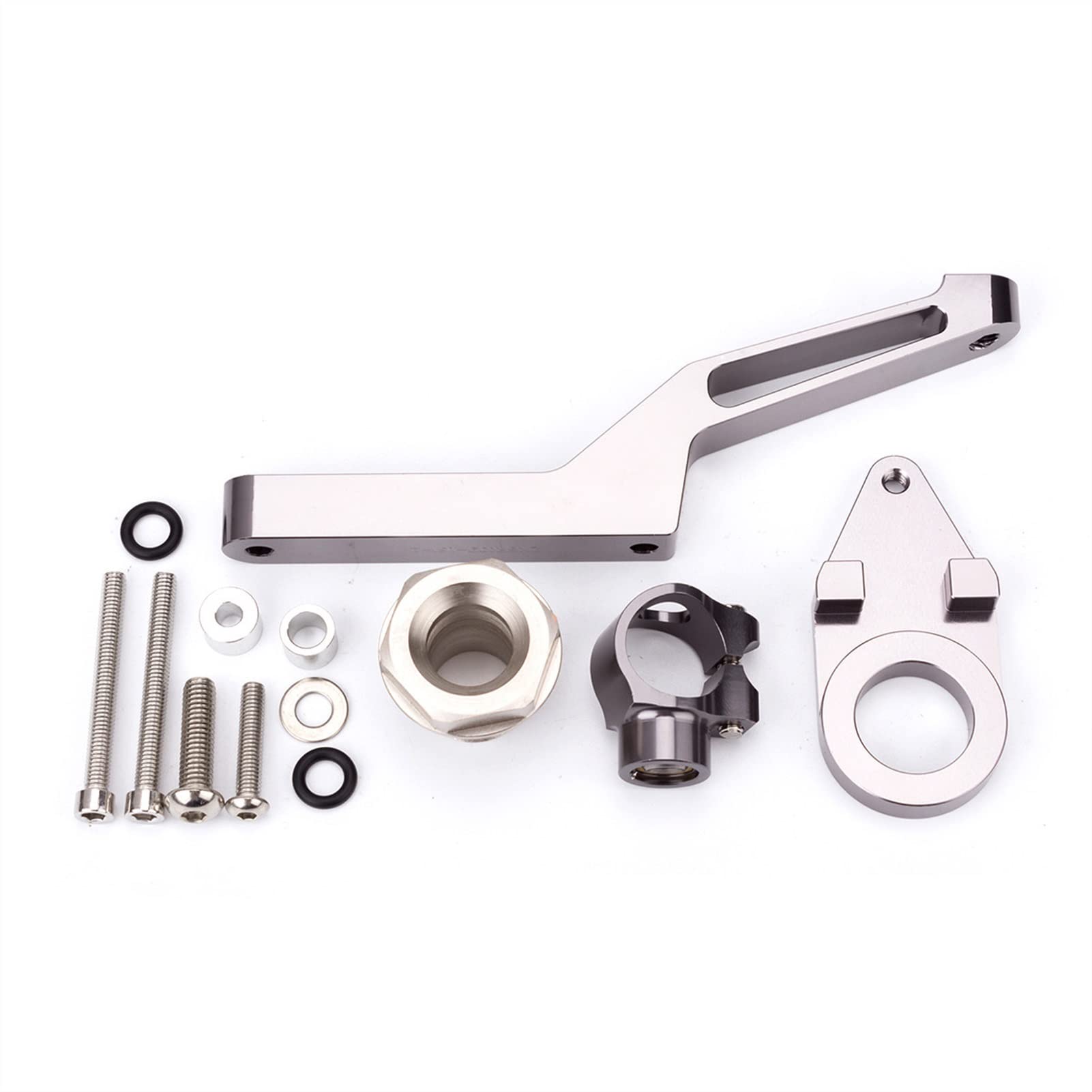 Carbon Fiber Motorcycle Steering Damper Stabilizer Kit for Kawasaki Ninja 600 ZX-6R (ZX6R) - Green | High-Performance Vibration Dampening & Handlebar Stabilization | Perfect for Racing, Track Days & Highway Riding