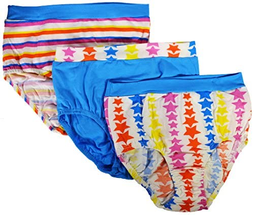 Fruit of the Loom Select 3-Pack Girls' Cotton Stretch Briefs - Assorted Colors - Soft & Comfortable Underwear for School, Sports & Everyday Wear