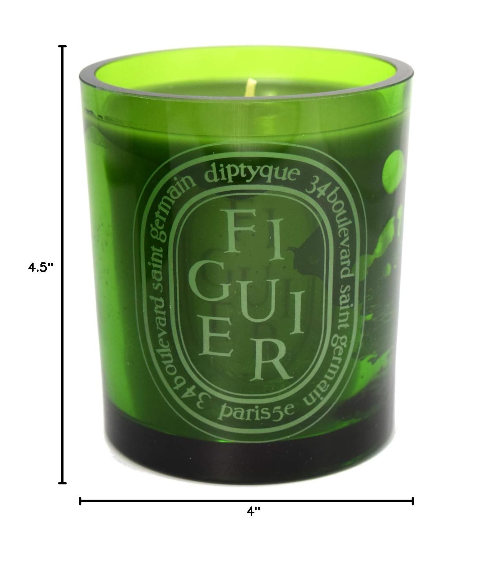 Diptyque Green Figuier Scented Candle - 10.2 oz Luxury Home Fragrance for Relaxation & Aromatherapy | Perfect for Living Room, Bedroom & Spa Decor