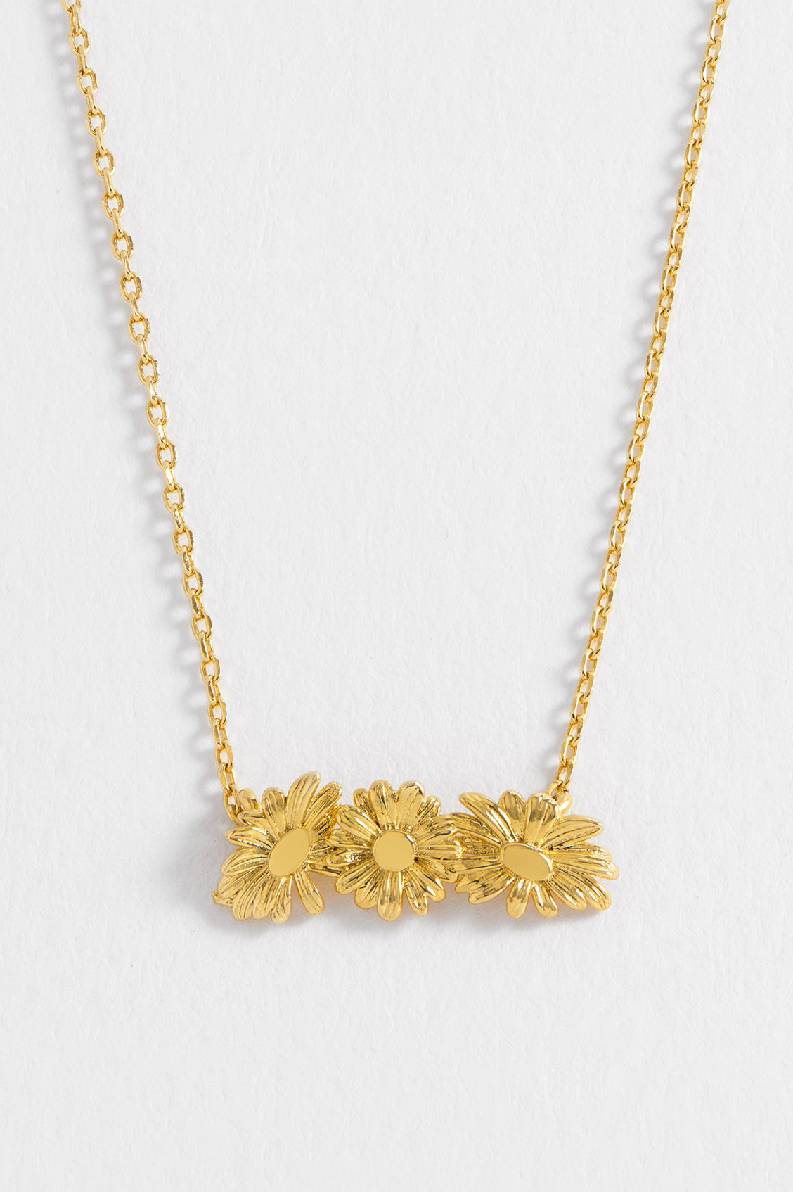 Trio Daisy Necklace - Elegant Floral Pendant Jewelry for Women | Perfect for Weddings, Parties & Everyday Wear