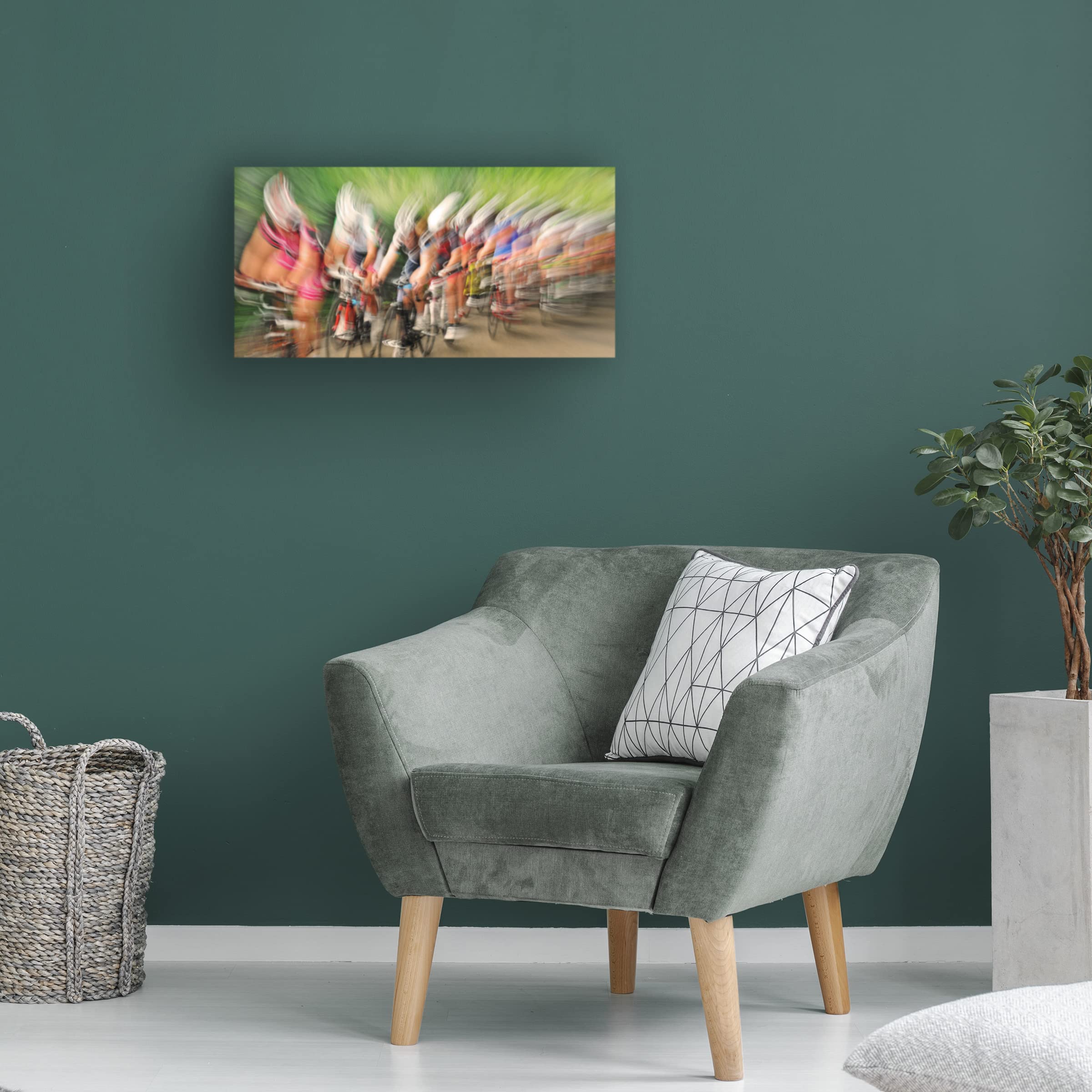 Trademark Fine Art 'Speedwaves' Canvas Wall Art by Lou Urlings - Modern Abstract Painting for Living Room, Bedroom & Office Decor