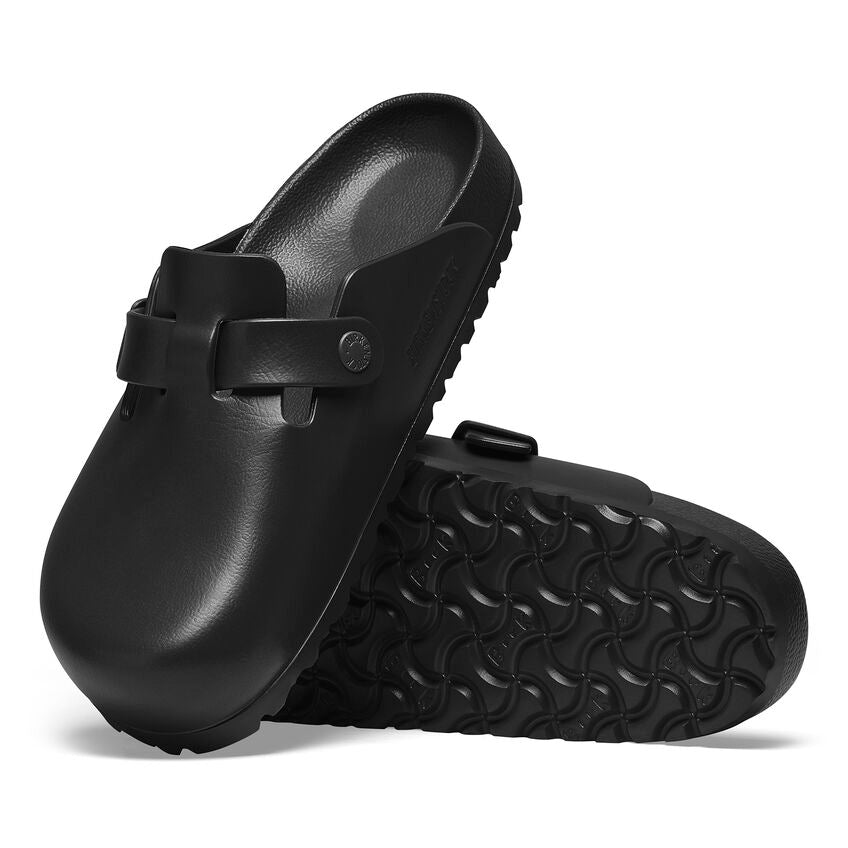 Birkenstock Boston Essentials EVA Clogs in Black | Comfortable & Lightweight Unisex Sandals for Men & Women | Perfect for Home, Office & Casual Wear