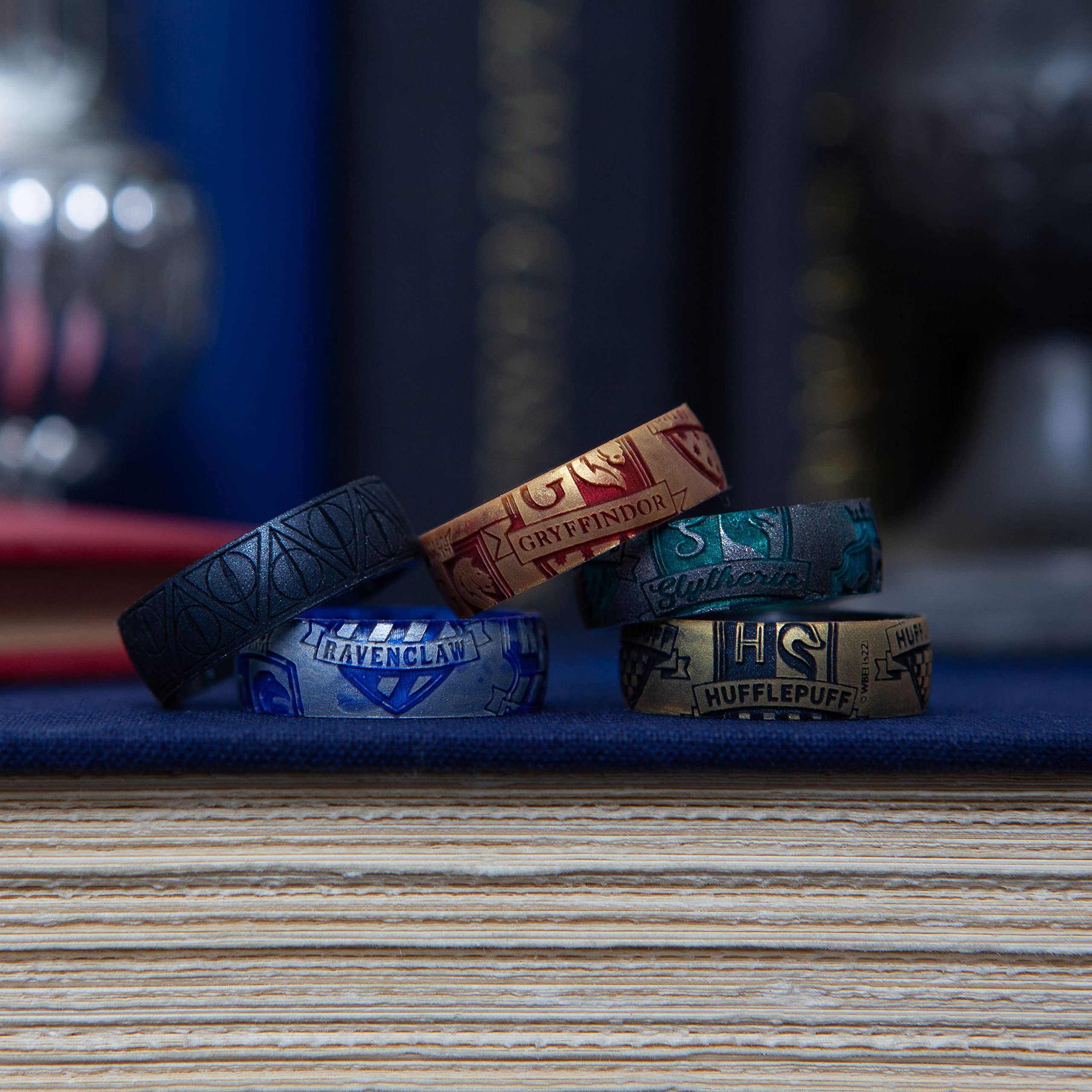 Enso Rings Wizarding World of Harry Potter Collection - Comfortable Silicone Wedding Bands for Men & Women | Perfect for Cosplay, Everyday Wear & Harry Potter Fans