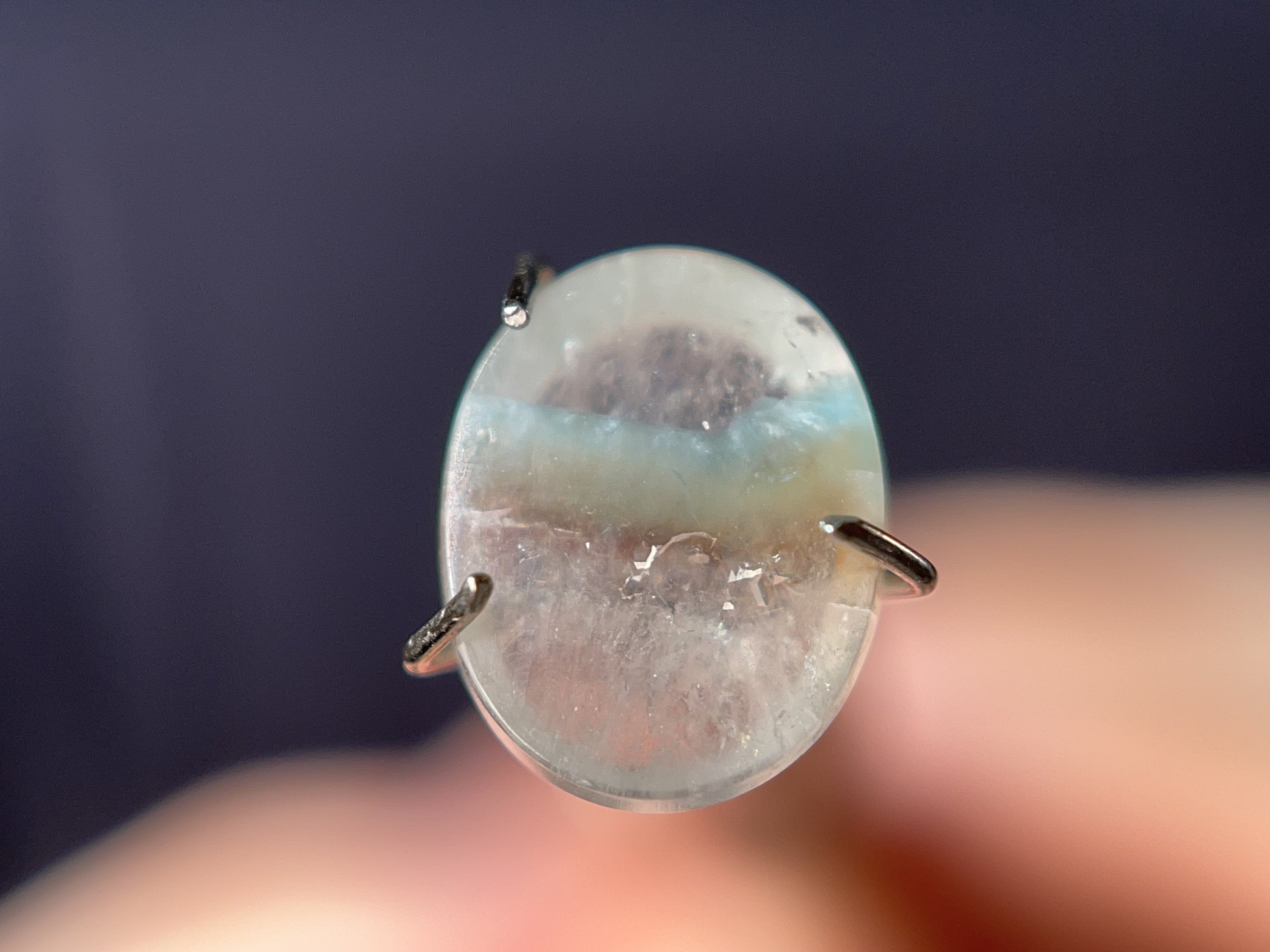 GILALITE Cabochons | Medusa Paraiba Quartz Striped Oval Gemstones for Jewelry Making (43824) | Perfect for Necklaces, Rings & DIY Craft Projects