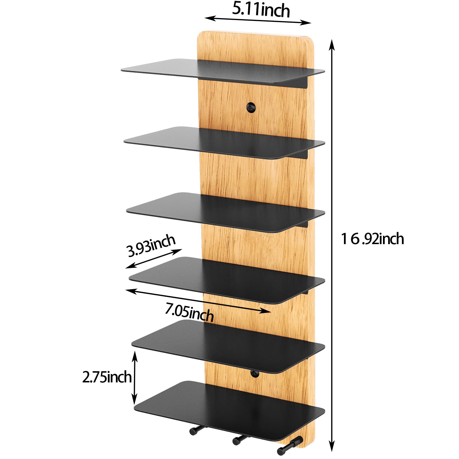 Premium Sunglasses & Eyeglasses Storage Organizer - Wall Mounted Display Rack Holder for Bedroom, Living Room, Entryway (Black) - Perfect for Home, Office & Travel Organization