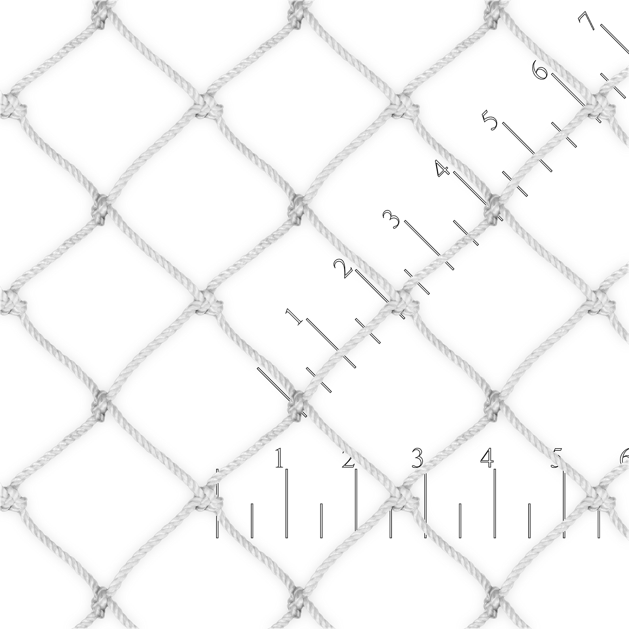 30 Inch High x 30 Ft Long Hand Rail Safety Net Without Ropes - #60 Twine Mesh for Construction Sites, Playgrounds & Balcony Protection