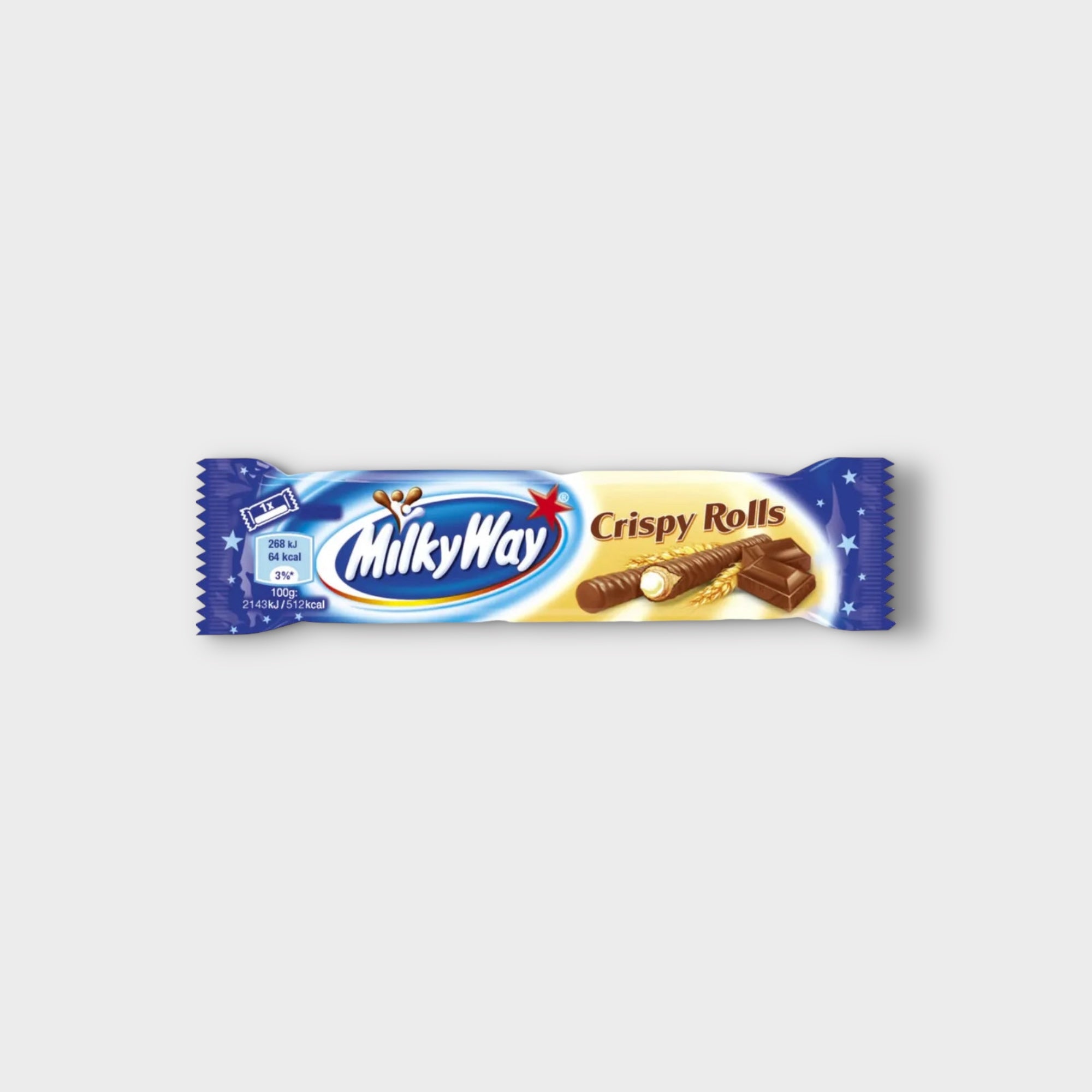 Milky Way Crispy Rolls Chocolate Candy Bars - Bulk Pack for Snacking, Parties & Gifts | Delicious Treat for Movie Nights, Office Snacks & Dessert Platters