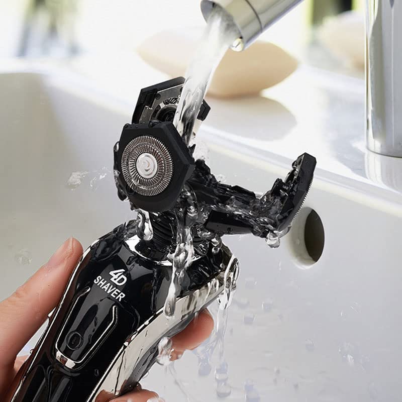 5-in-1 Electric Head Shaver for Bald Men - Waterproof Wet/Dry Rechargeable Razor with LCD Display | Perfect for Travel, Gym & Daily Facial Shaving