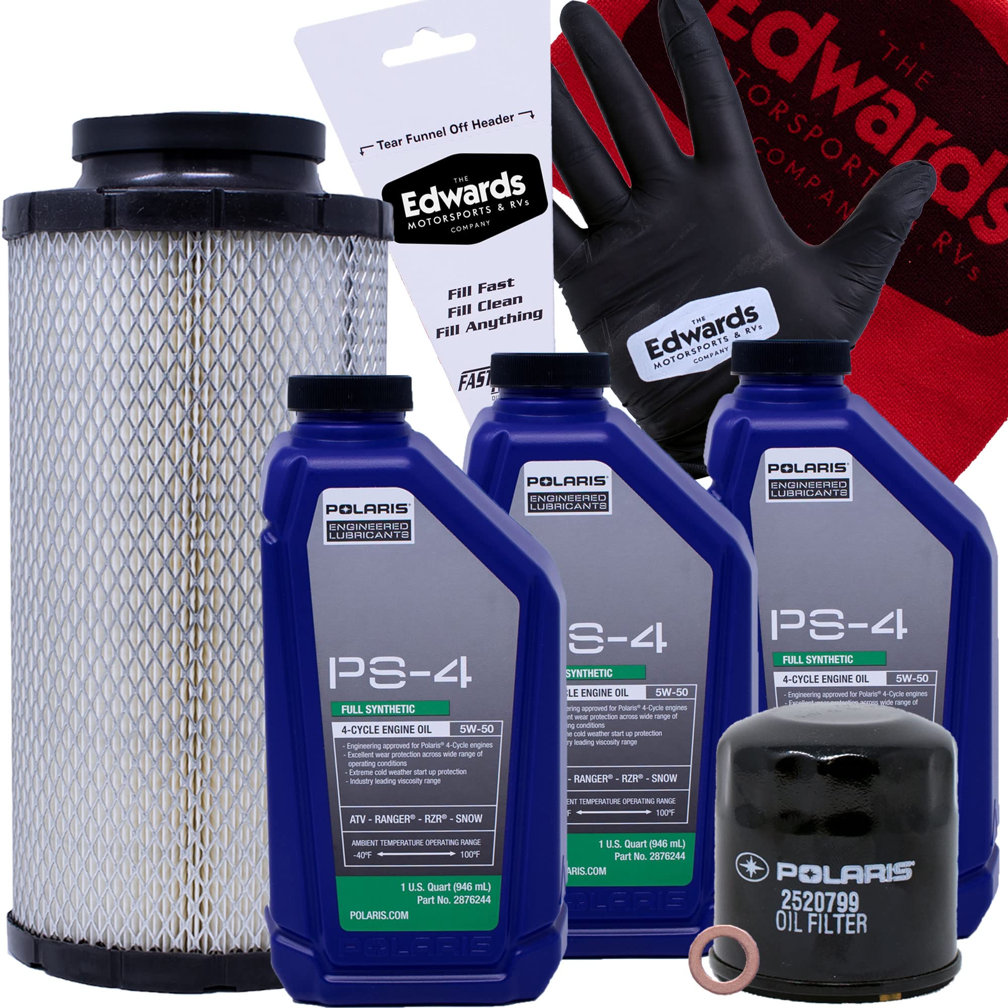 Polaris RZR Turbo SxS UTV Oil Change Kit with Air Filter - Compatible with 2019-2023 Models | Complete Maintenance Solution for Off-Road Adventures & Trail Riding