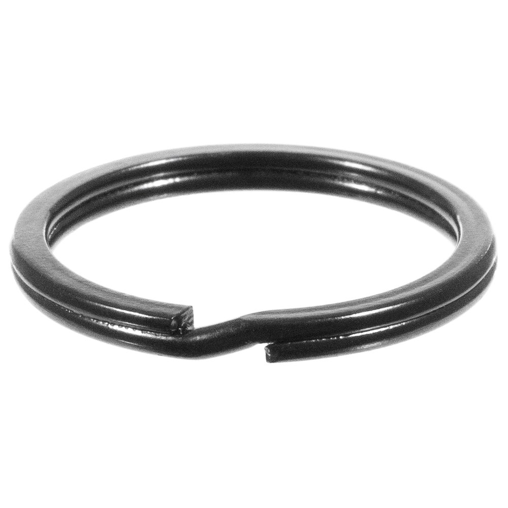 West Coast 1 Inch Split Key Rings - 250 Pack Black Paracord Keychains for Jewelry Making, DIY Crafts, Office Supplies & Key Organization | Perfect for Home, Office, Camping & Outdoor Activities