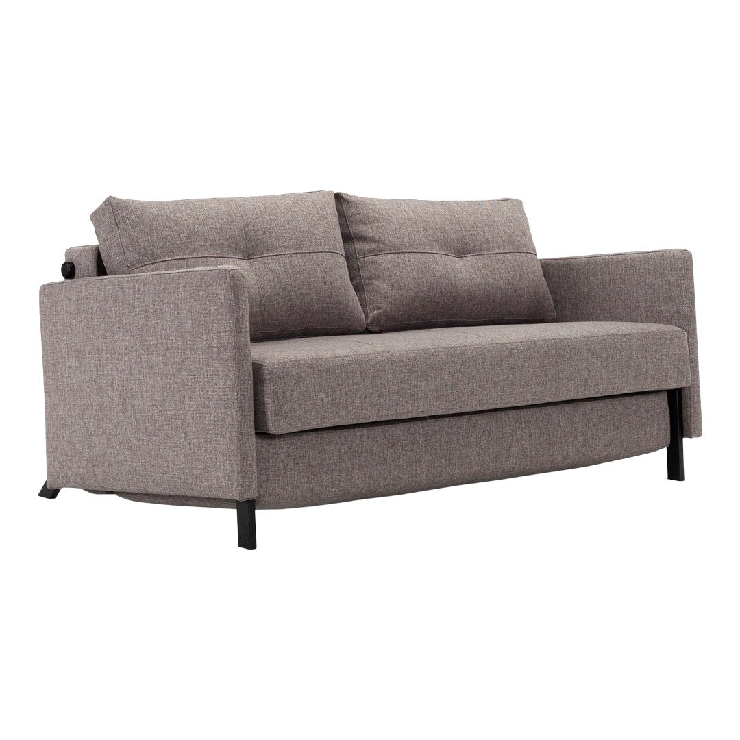 Luxury Cubed 02 Deluxe Sofa with Arms - Modern Comfortable Full-Size Couch for Living Room, Lounge & Home Theater Seating