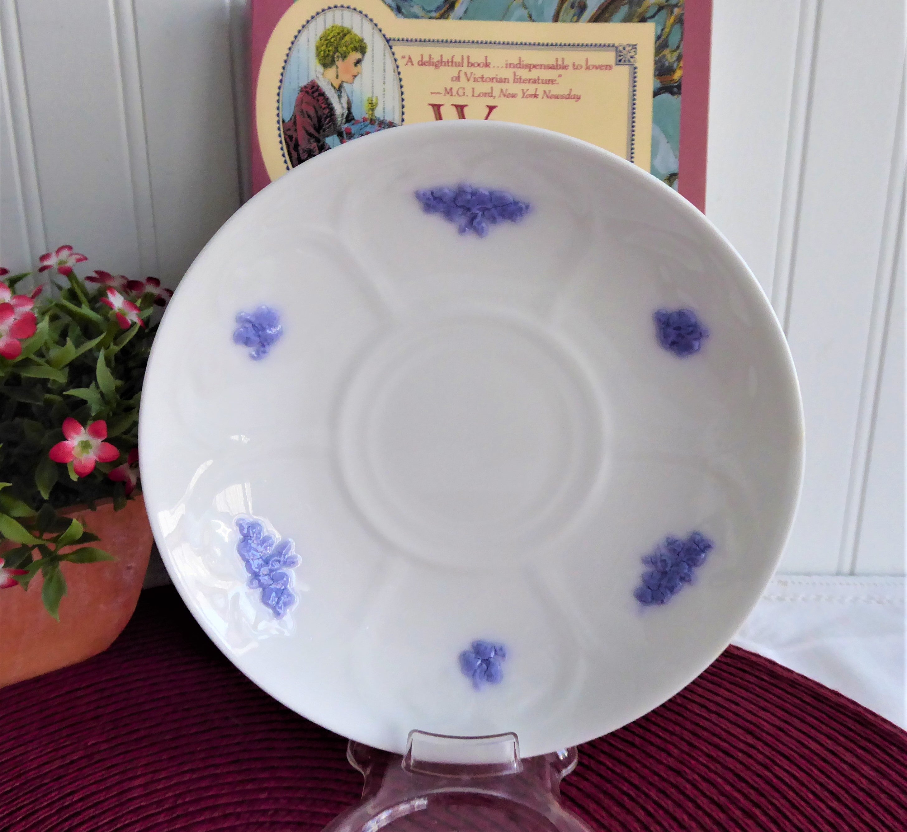 Vintage Adderleys Blue Chelsea Cup and Saucer Set - Sprigged Ironstone China from 1890s - Perfect for Afternoon Tea, Collectible Antique English Tableware