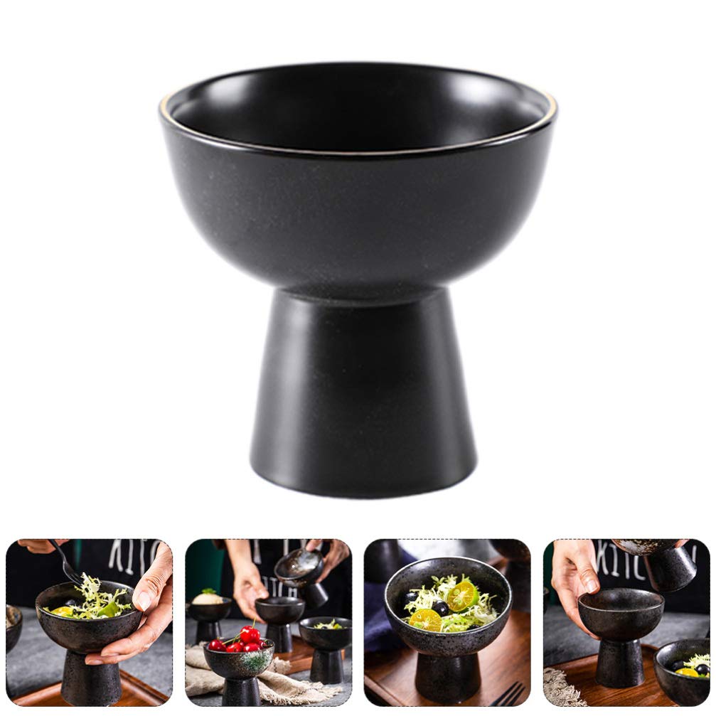 DOITOOL Vintage Ceramic Dessert Cups - Tall Ice Cream Bowls for Home, Baking & Party (Set of 6) - Perfect for Ice Cream, Sundaes, Parfaits, Pudding & Sweet Treats