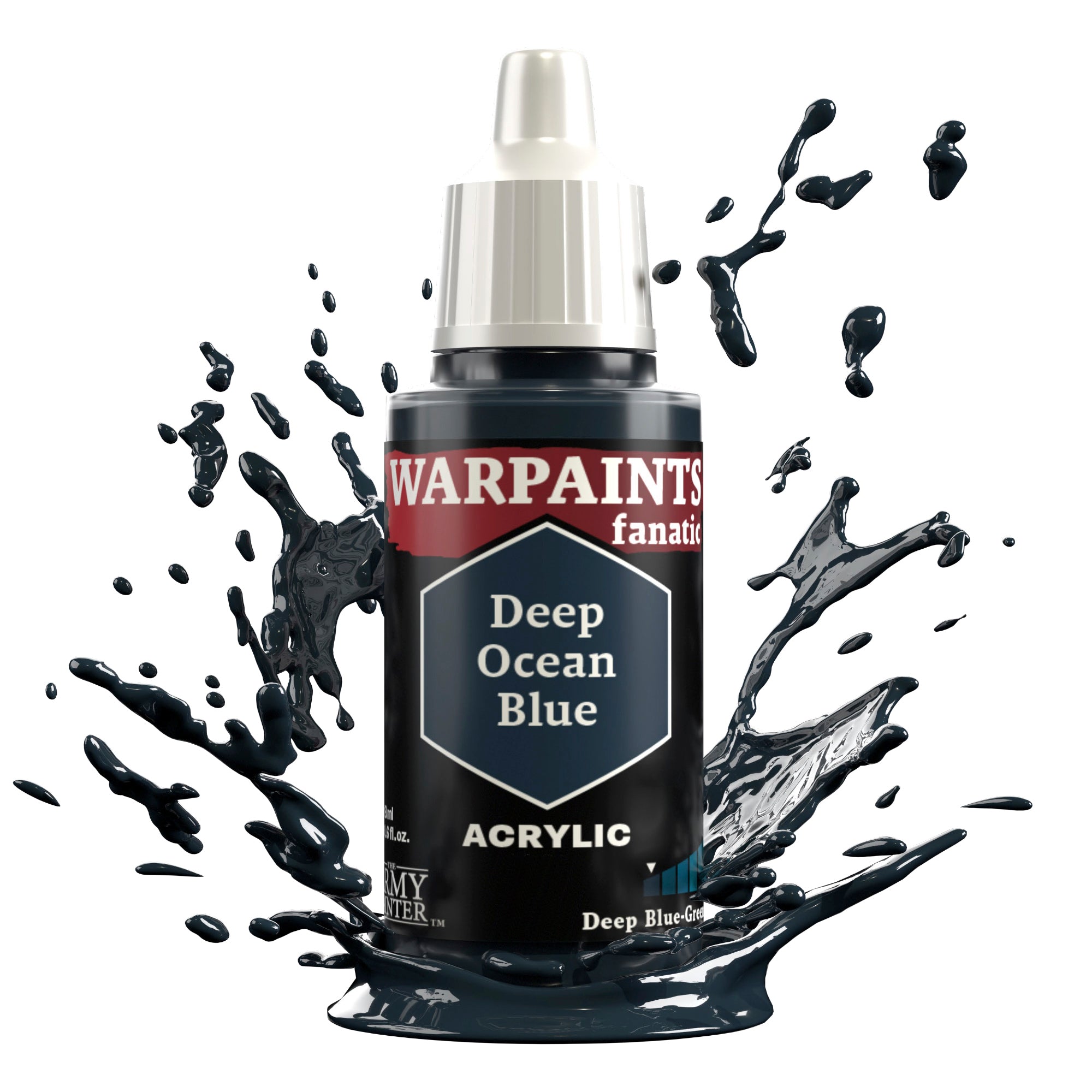 Warpaints Fanatic Deep Ocean Blue Eyeshadow Palette - Long Lasting Pigmented Makeup for Party, Halloween & Cosplay