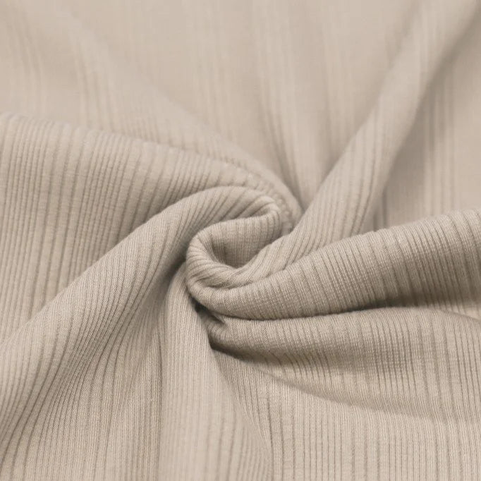 Irregular Rib Knit Sweater Light Beige - Cozy Oversized Pullover for Women | Perfect for Fall Layering, Casual Outfits & Coffee Dates