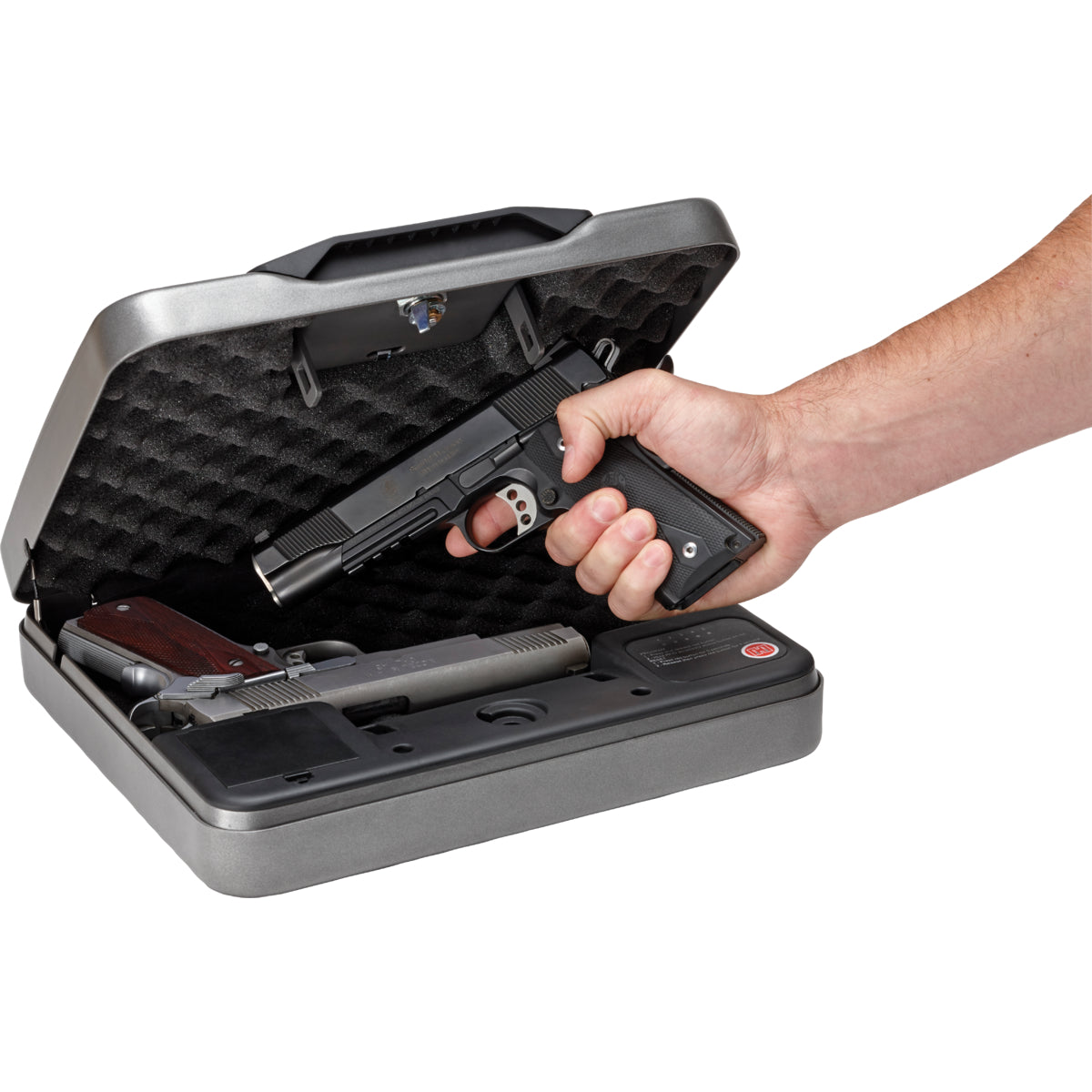 Hornady Rapid Safe 4800KP XXL RFID Handgun Safe - Fast Access Biometric & RFID Lock for Pistols - Secure Storage for Home, Office, or Vehicle Use