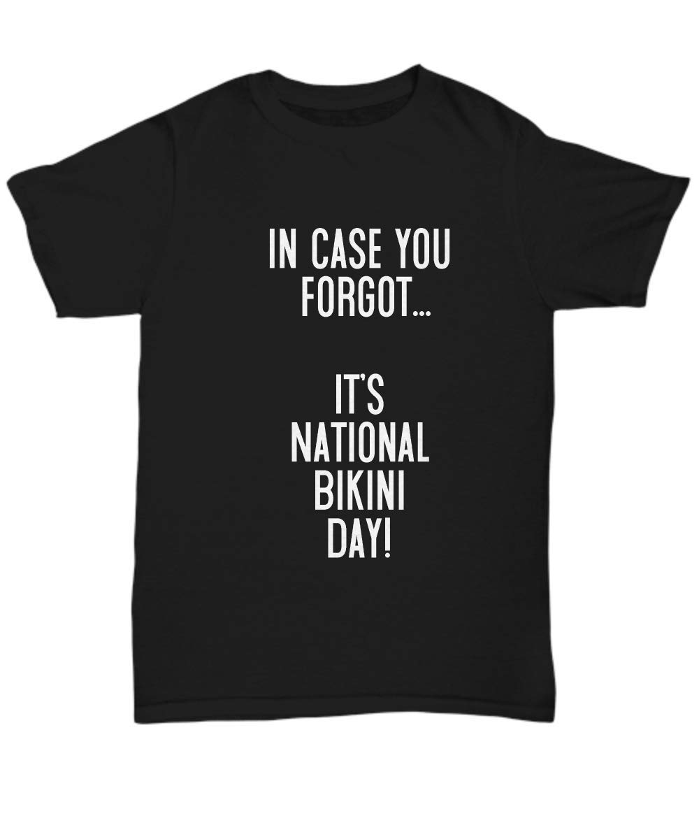 Funny Bikini Day Holiday T-Shirt for Men & Women - Unisex Cotton Tee - Perfect for Beach Parties & Summer Vacations