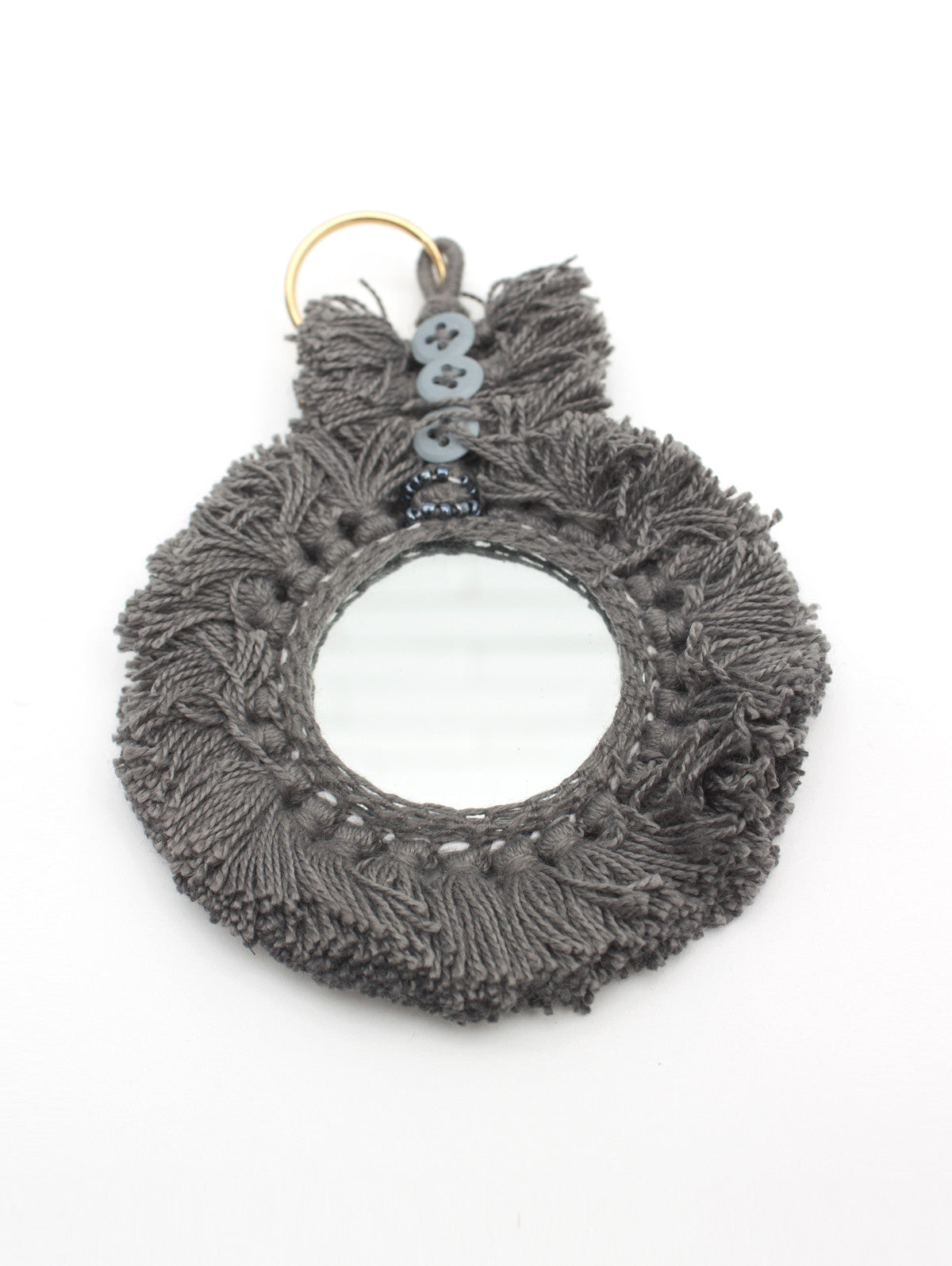 Elegant Tassel Mirror Keychains - Stylish and Functional Keyring Accessories for Women, Perfect for Handbags, Purses, and Everyday Use