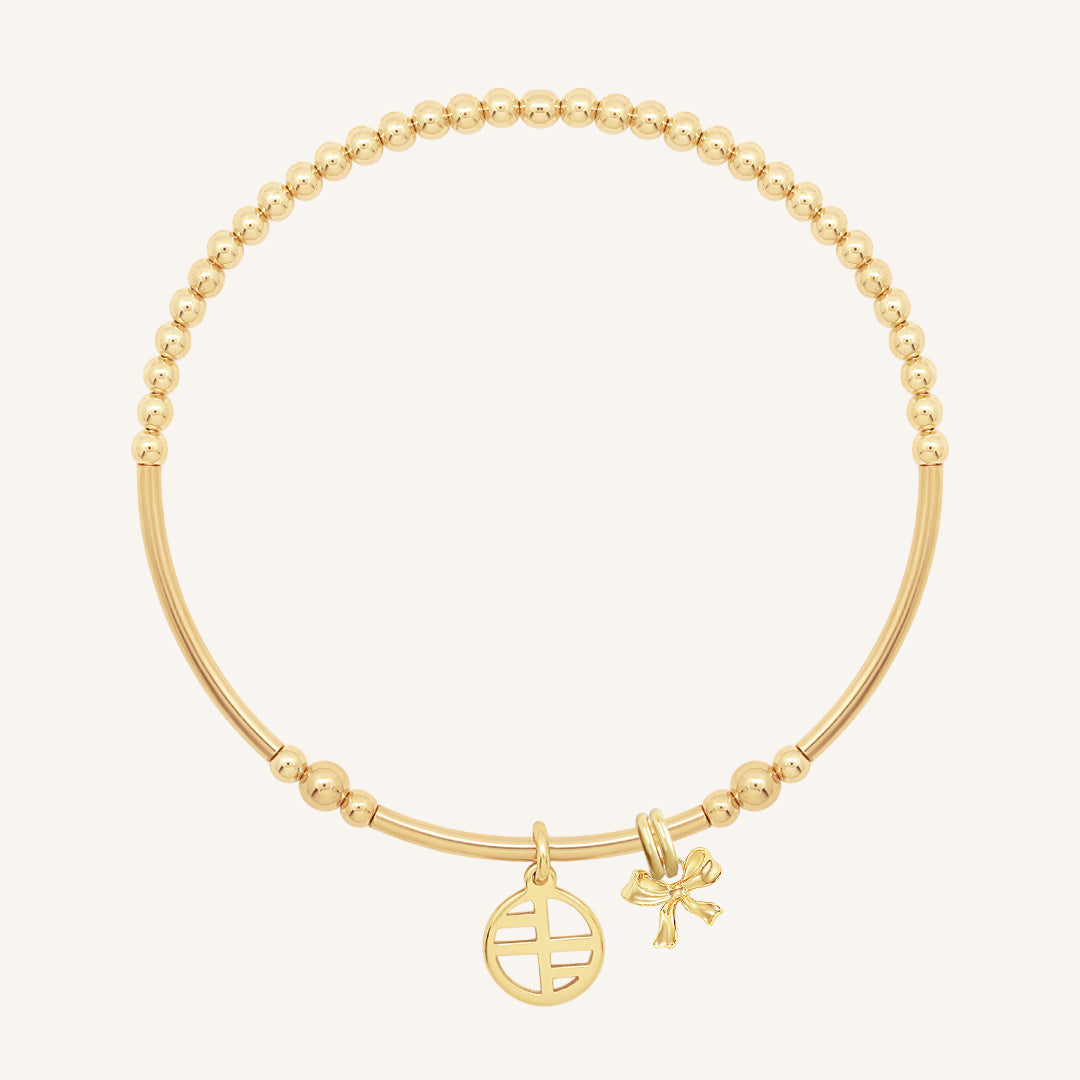 Fusion Bow Charm Bracelet for Women - Elegant Adjustable Fashion Jewelry Gift for Birthday, Anniversary & Party | Perfect for Casual, Office & Special Occasions