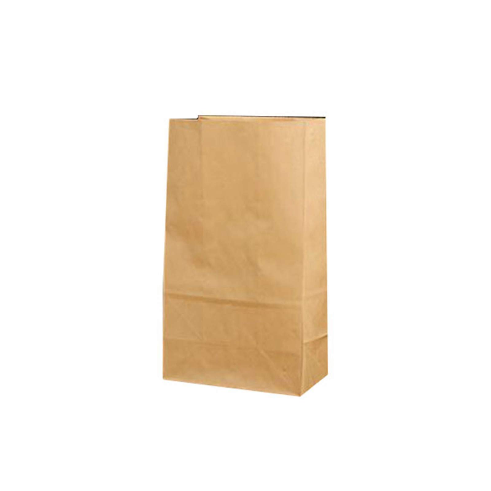 XIOASI 50-Pack Kraft Paper Baking Bags with Square Bottom - Eco-Friendly Food Packaging for Cookies, Bread & Pastries - Perfect for Bakeries, Cafes & Home Baking