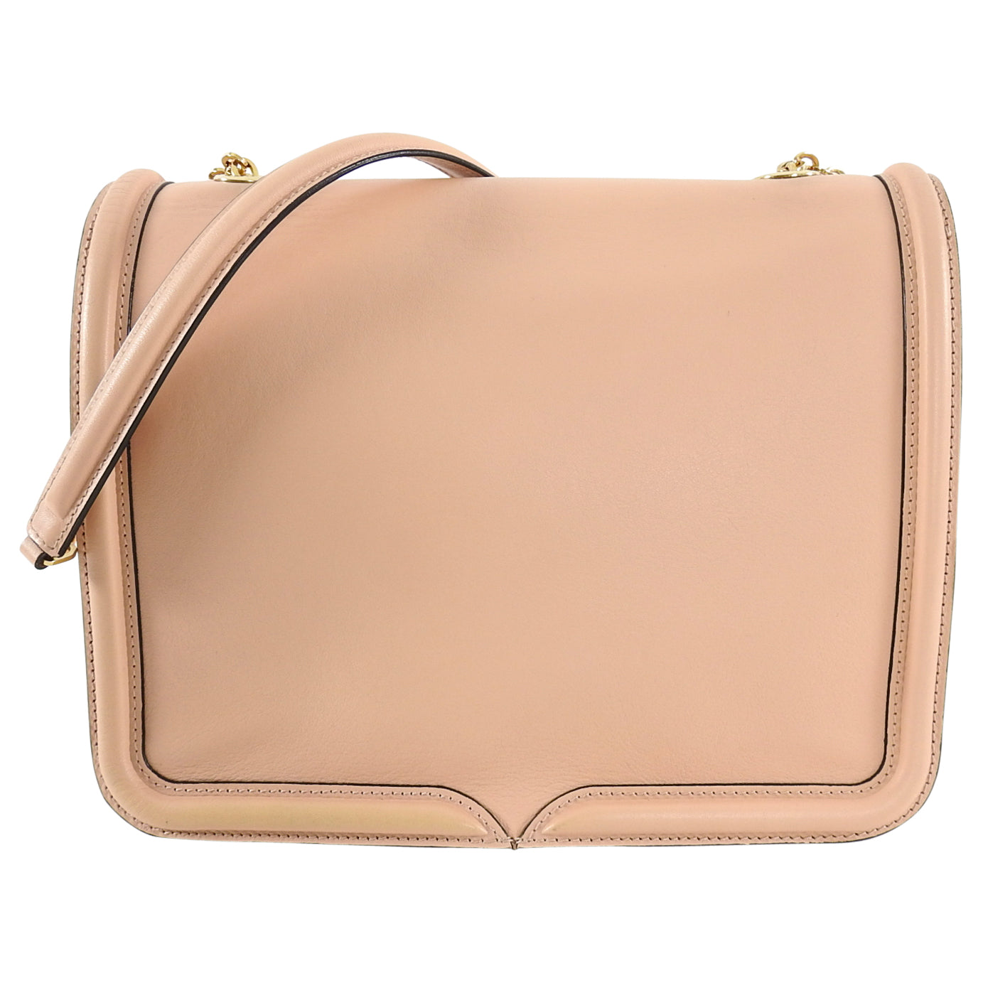 Alexander McQueen Nude & Black Heroine Shoulder Bag for Women | Luxury Designer Handbag | Perfect for Work, Evening Events & Travel