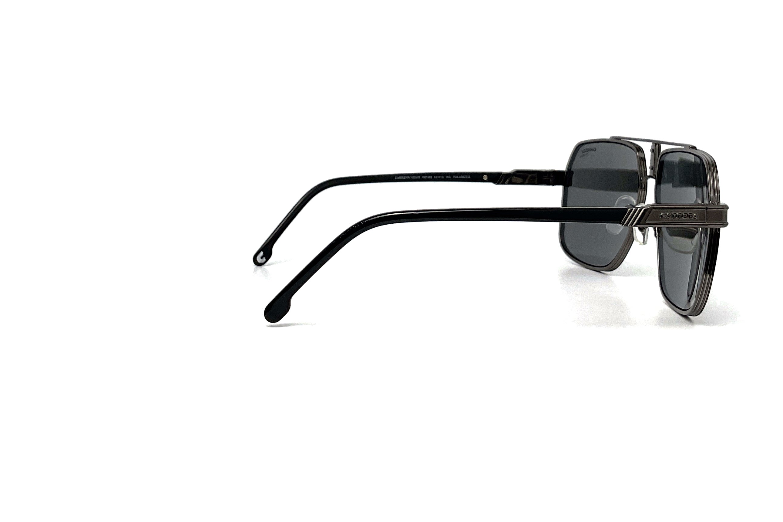 Carrera 1055/S Ruthenium Black Sunglasses - Polarized UV Protection for Men & Women - Perfect for Driving, Running & Outdoor Activities