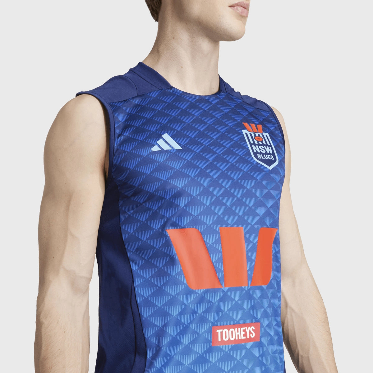 Adidas NSW Rugby League Performance Singlet for Men - Breathable & Moisture-Wicking Sports Jersey - Perfect for Rugby Training, Gym Workouts & Athletic Performance